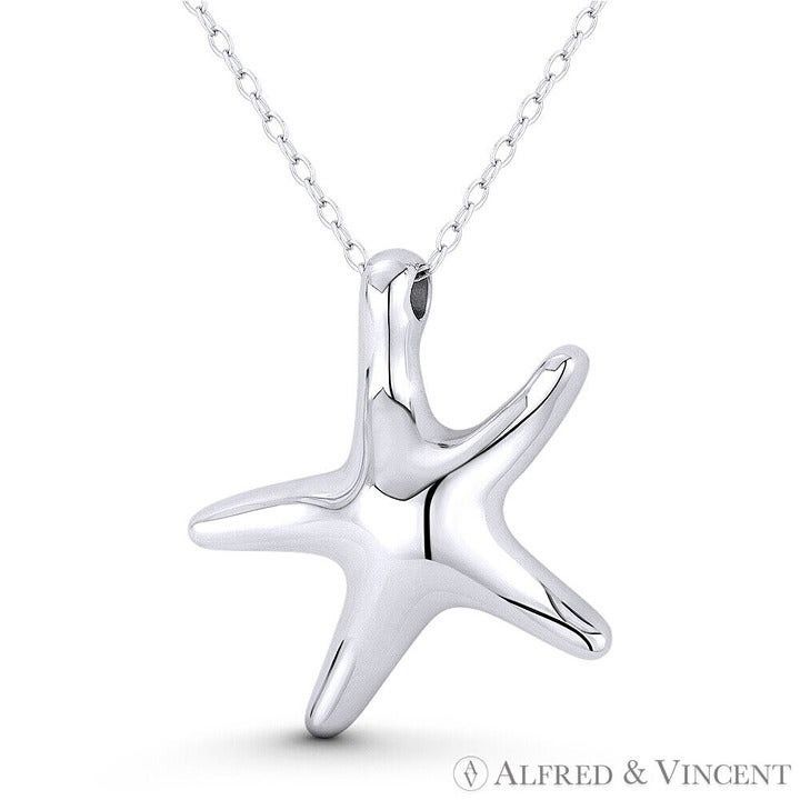 Other Starfish Ocean Sealife Charm Pendant in .925 Sterling Silver Size ONE SIZE - 1 Preview