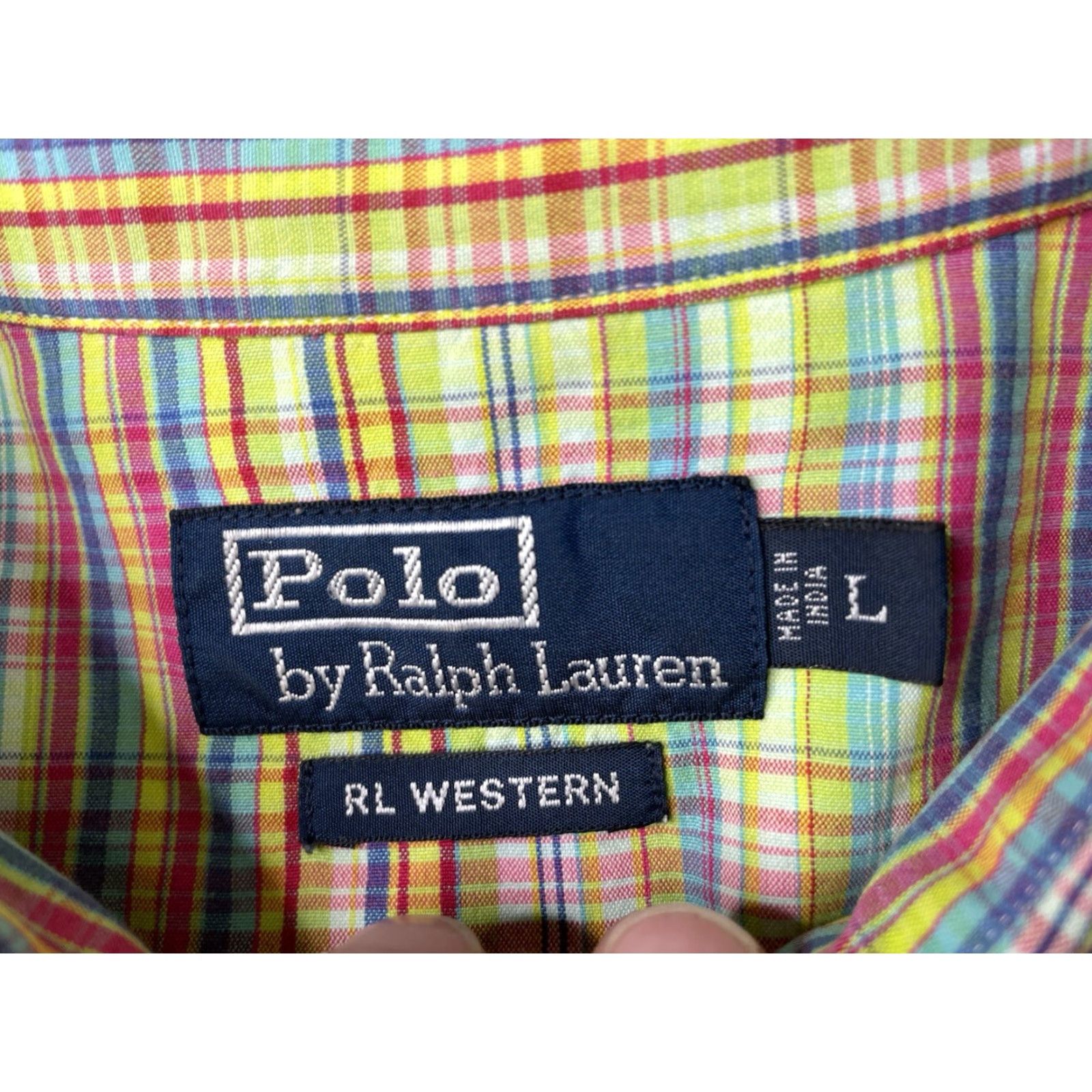 Polo Ralph Lauren Polo Ralph Lauren Shirt Western Pearl Snap Plaid Long Sleeve L Men Multicolor Pearl Snap Buttons Size US L / EU 52-54 / 3 - 3 Thumbnail