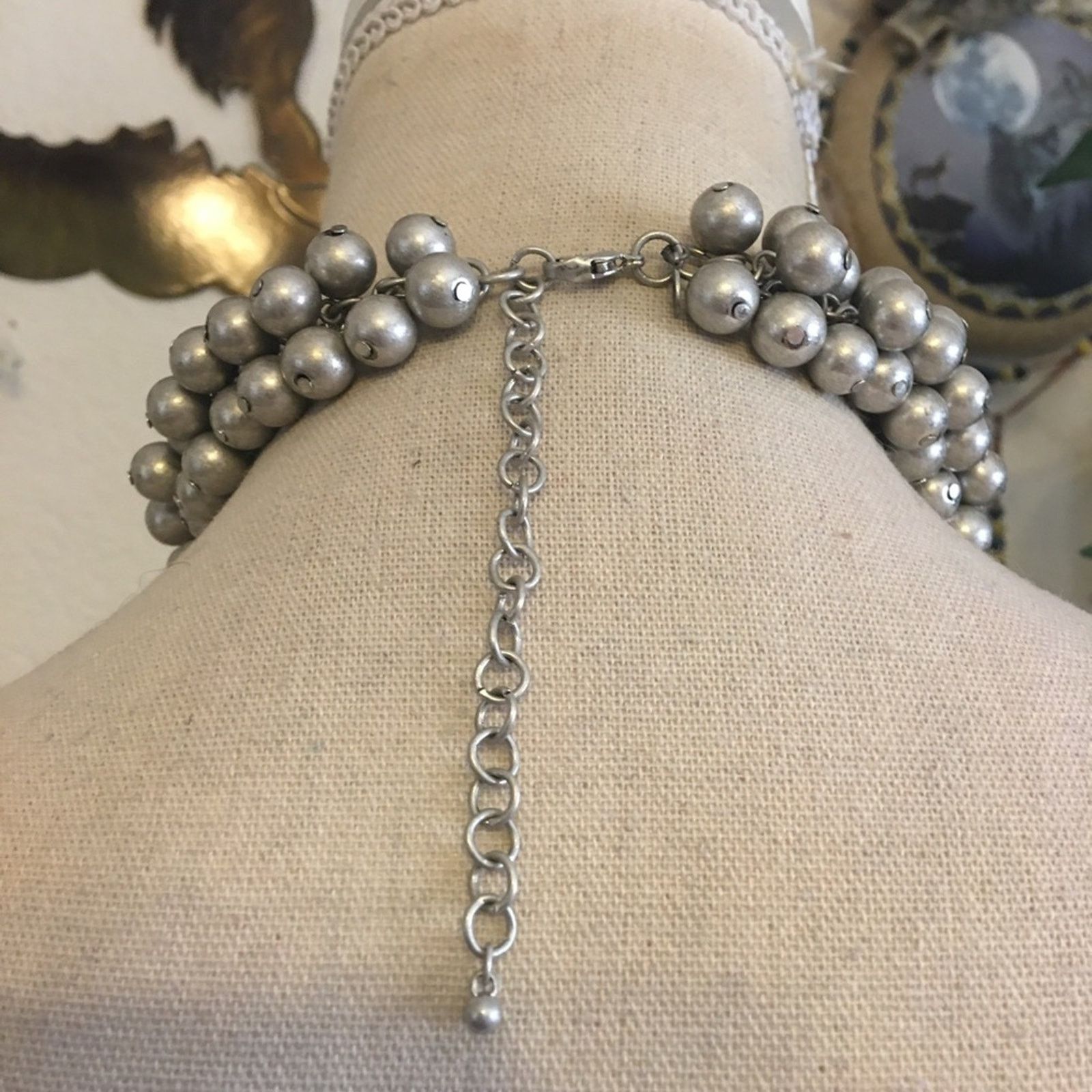 Jewelry Premier Design matte silver pearl cluster necklace Size ONE SIZE - 5 Thumbnail