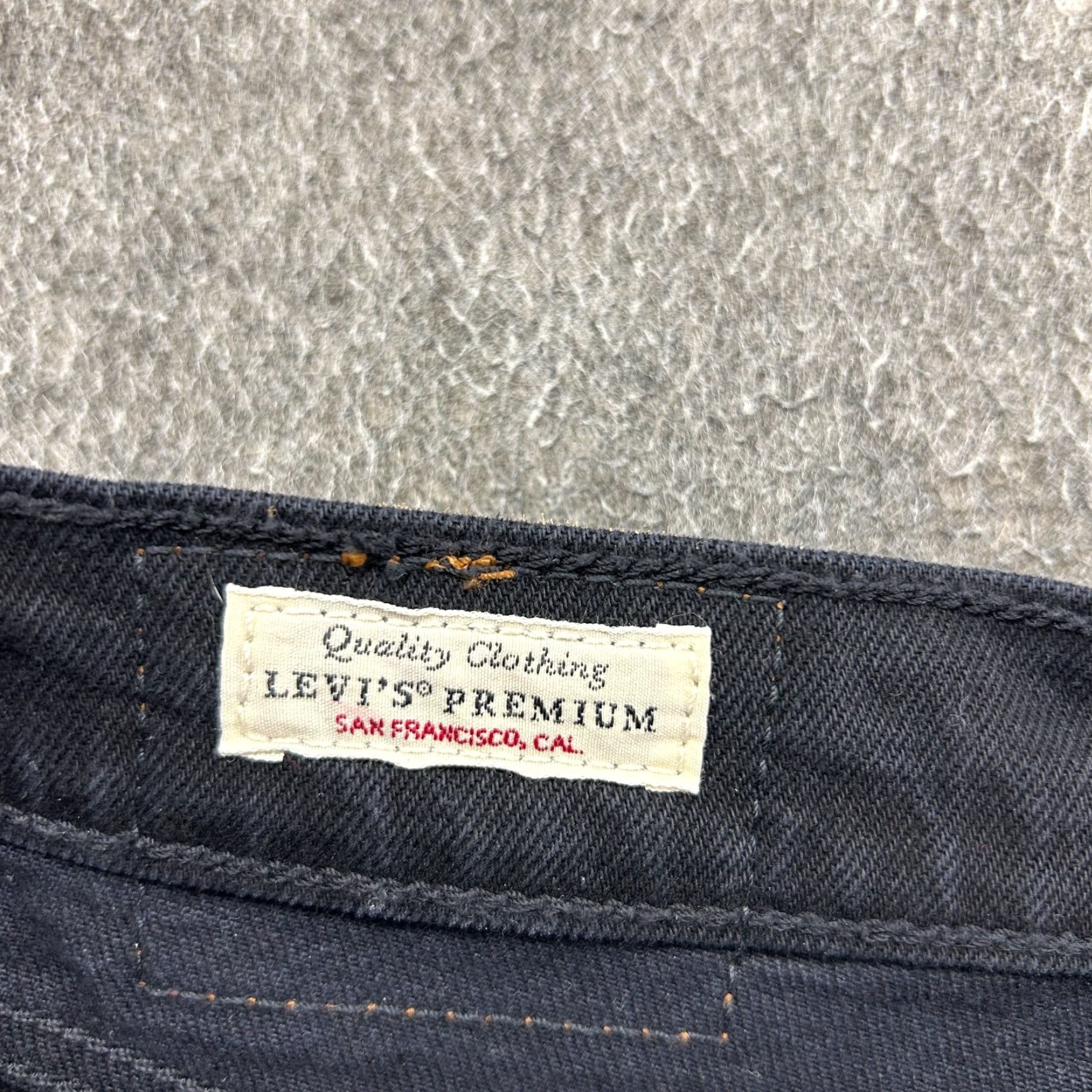 Levi's Levi's Jeans Womens 32x26 Black Ribcage Crop Flare Button Fly Dark Wash Premium 80s Retro Womens Jeans Es Size 24" / US 00 / IT 34 - 7 Thumbnail