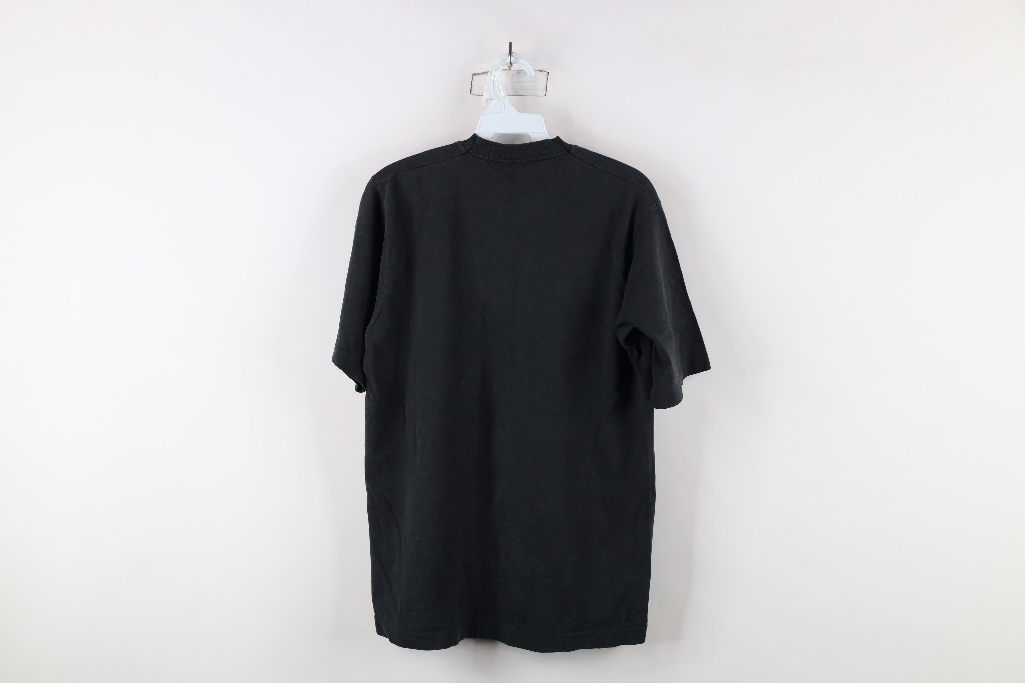 Vintage Vintage 90s Streetwear Blank Pocket T-Shirt Black Cotton USA Size US M / EU 48-50 / 2 - 10 Thumbnail
