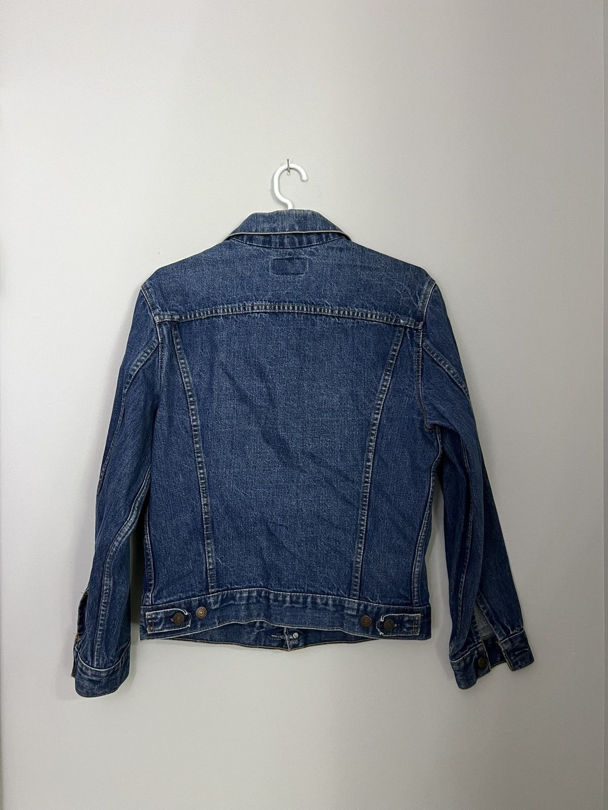 Levi's × Vintage Vintage 80s Levis Blue Denim Jean Trucker Jacket Made in USA Size US S / EU 44-46 / 1 - 4 Thumbnail