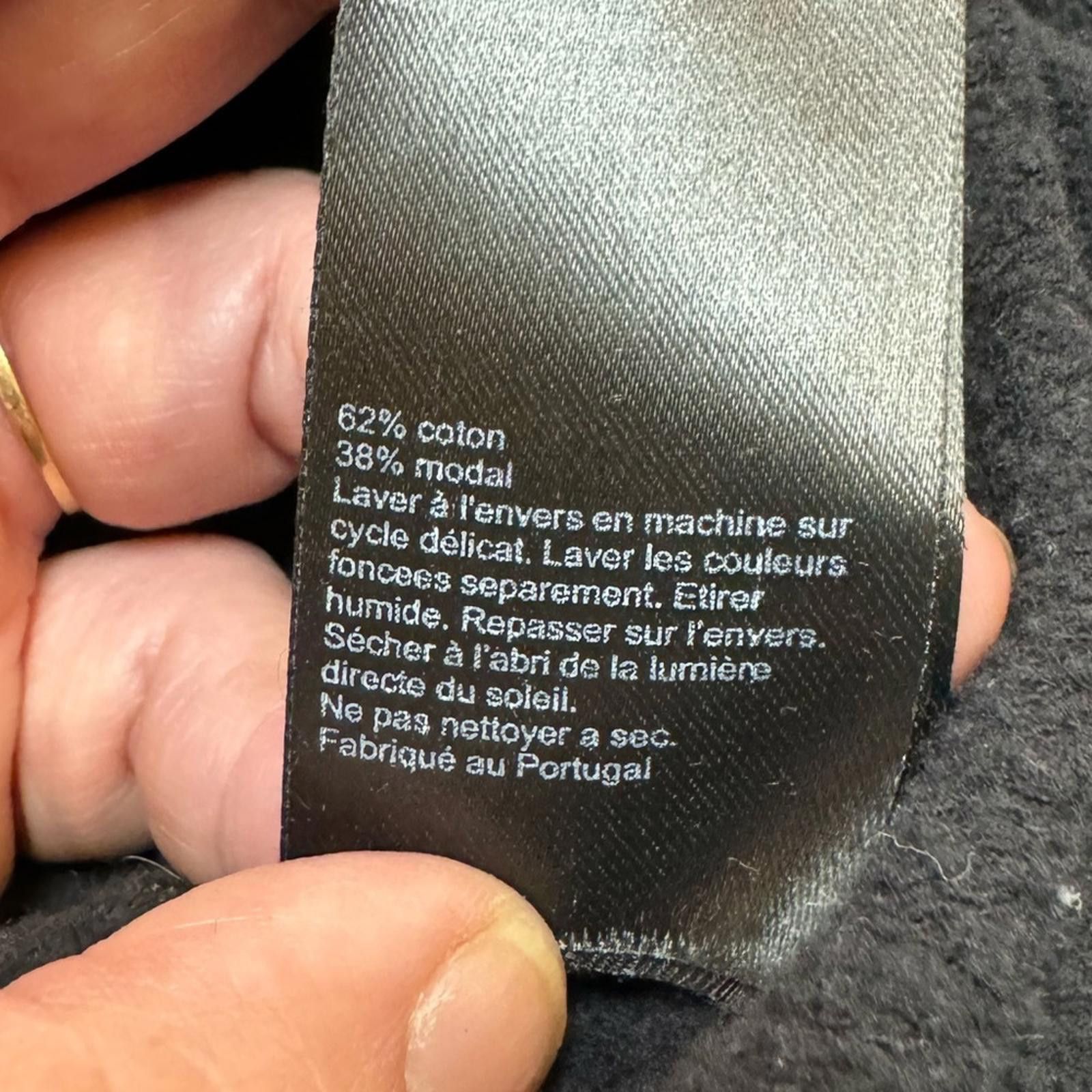 Allsaints AllSaints XS Black Collared Full-Zip Sweatshirt Size XS / US 0-2 / IT 36-38 - 8 Thumbnail
