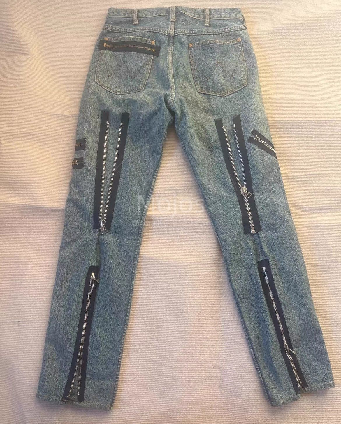 Number (N)ine Number Nine x Wrangler 02AW Multi Zipper Denim-2508 Size US 30 / EU 46 - 2 Thumbnail