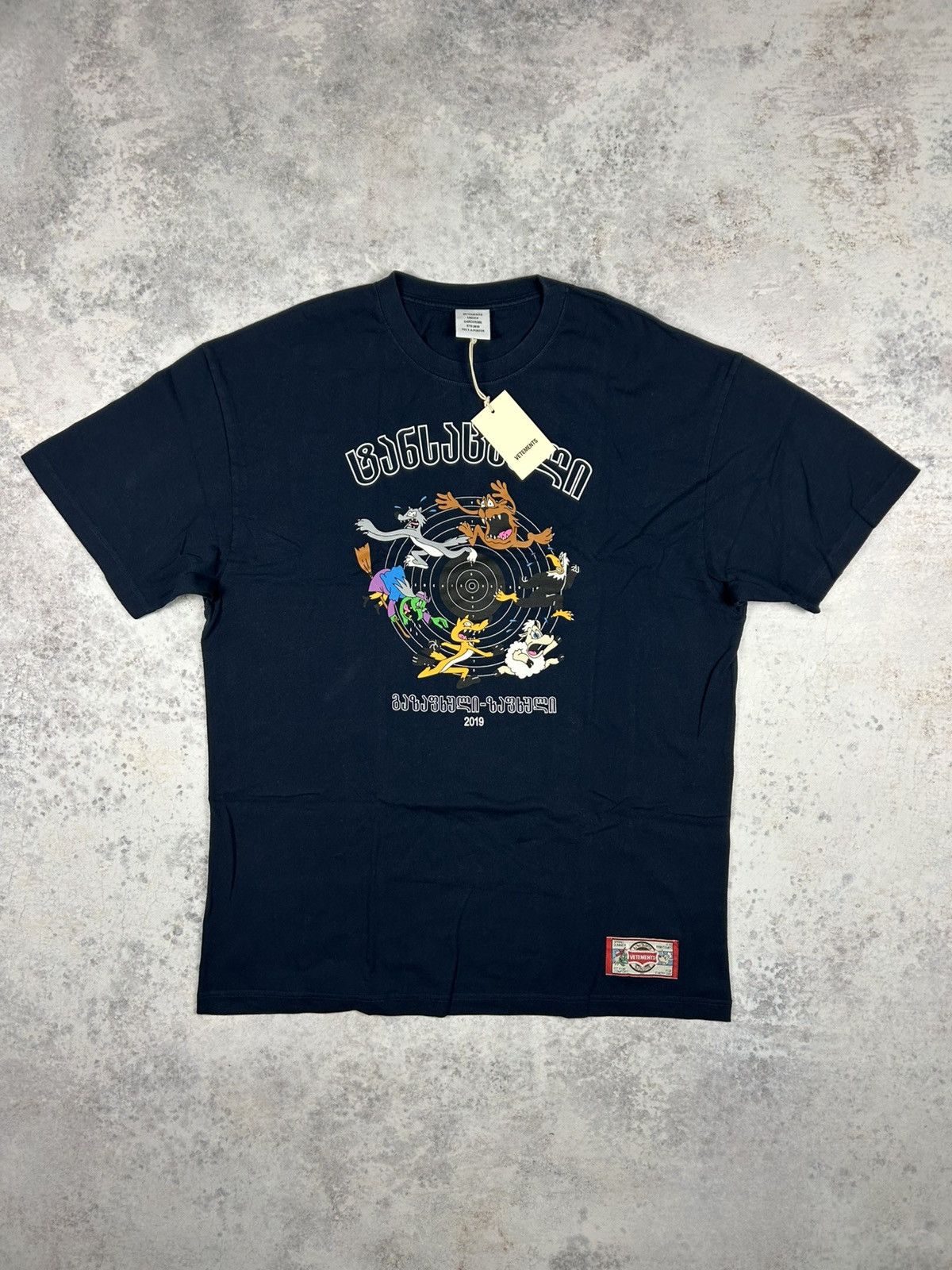 Vetements カートゥーンTシャツ 2019年 ブラック Vetements Cartoon T Shirt | Grailed