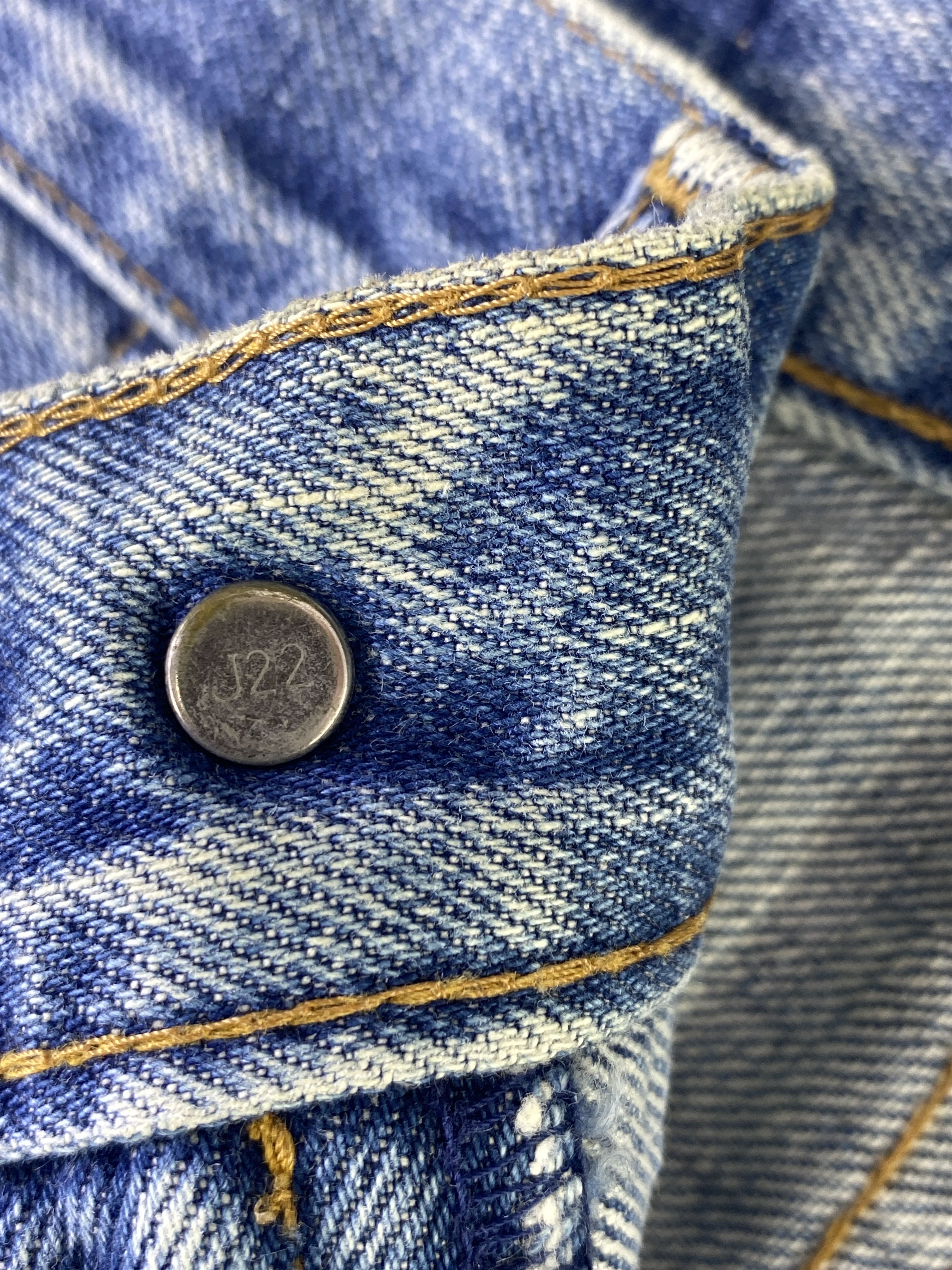 Levi's Vintage Levi's 502 Redline Jeans Distress Blue Wash - J915 Size US 29 - 7 Thumbnail
