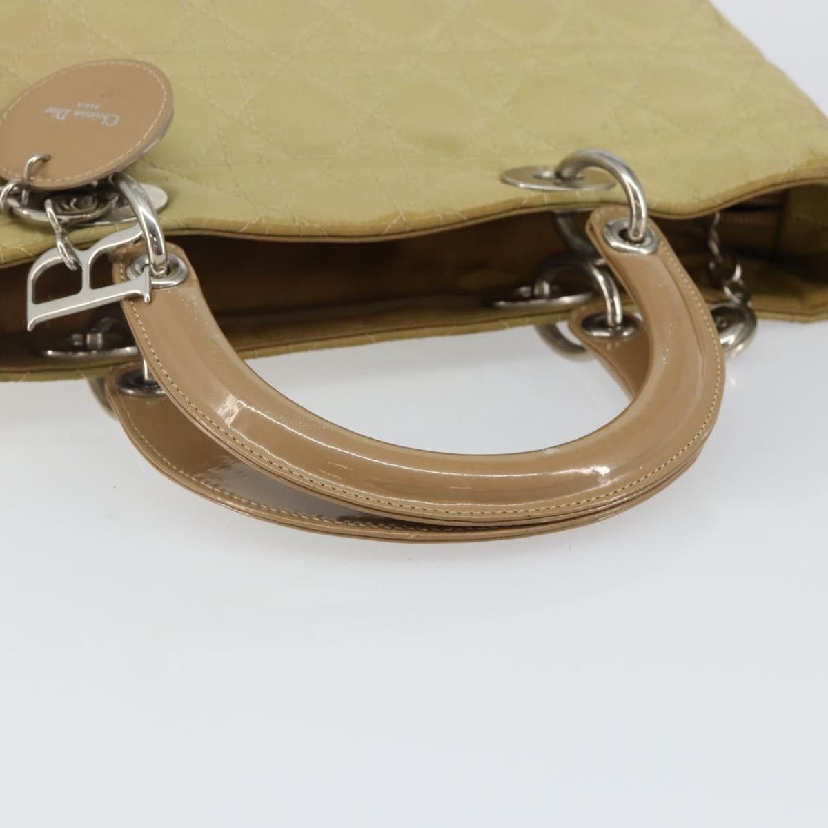 Dior DIOR Canage Hand Bag Nylon Beige Silver Size ONE SIZE - 7 Thumbnail