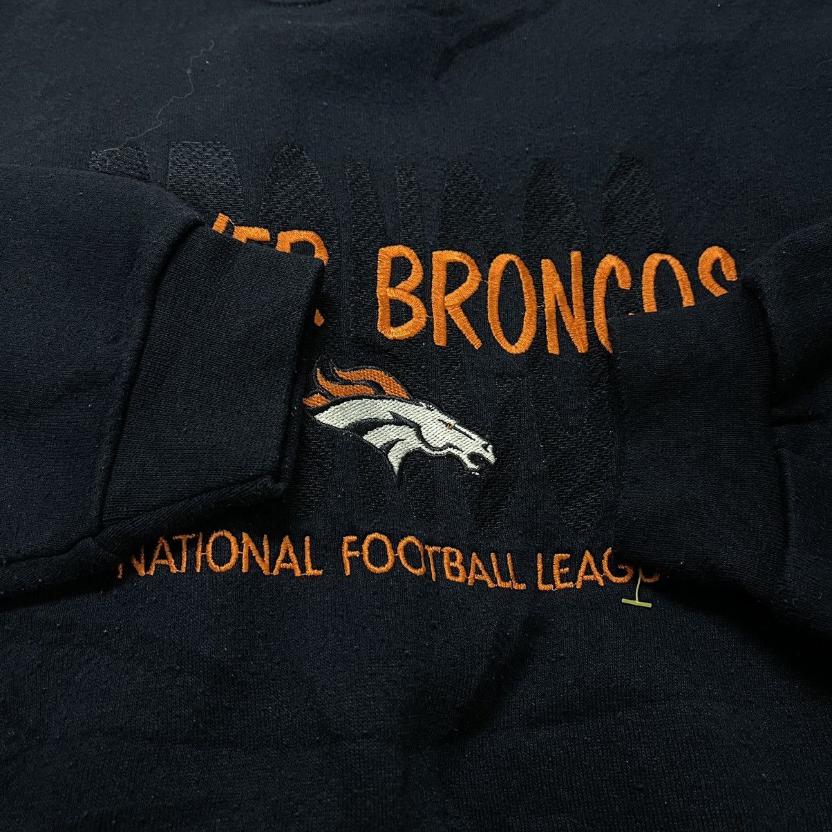 NFL Vintage 90s Denver Broncos NFL Sweatshirt Pullover Size US XL / EU 56 / 4 - 3 Thumbnail