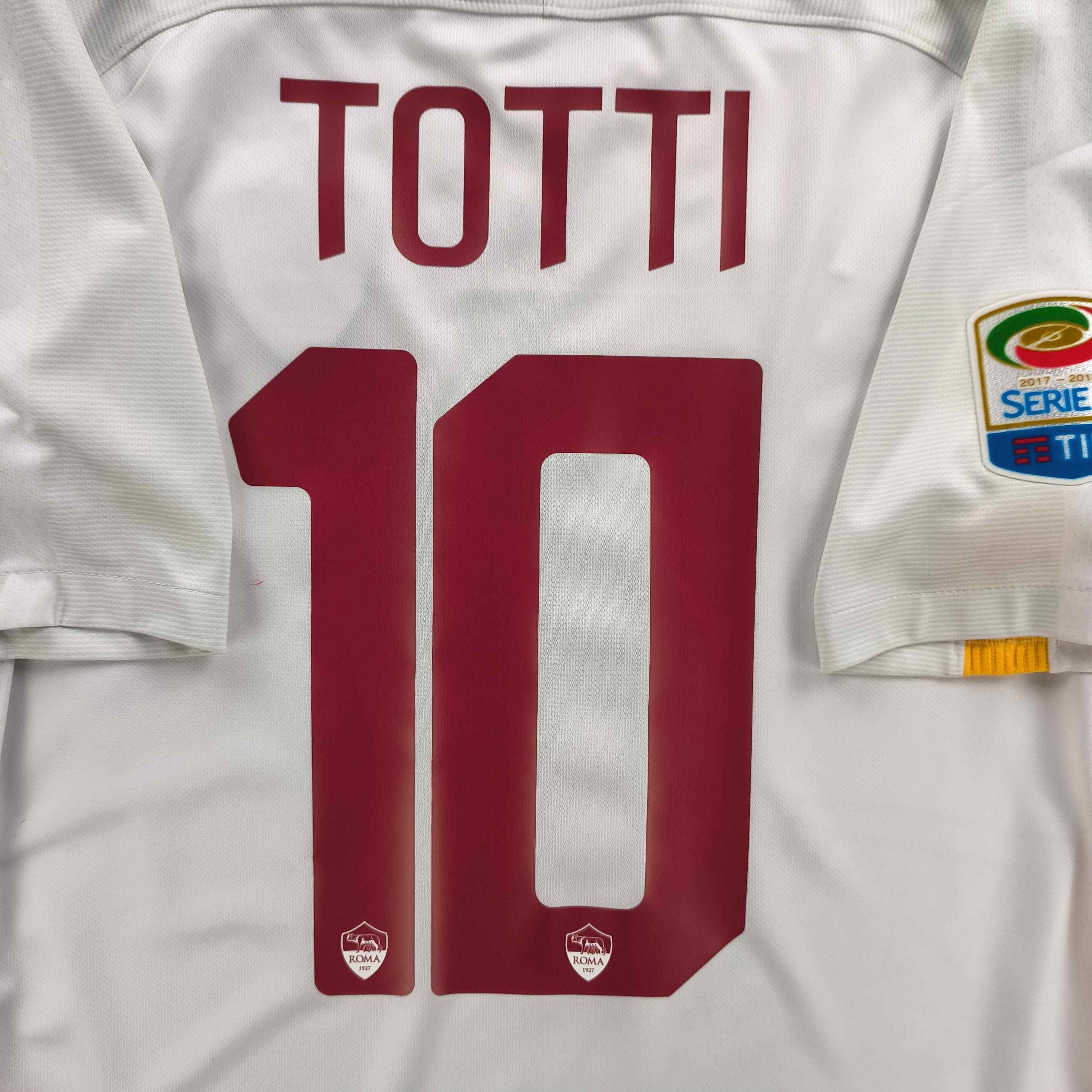 Nike AS Roma 2017-18 Nike away Totti football jersey shirt size S Size US S / EU 44-46 / 1 - 8 Thumbnail