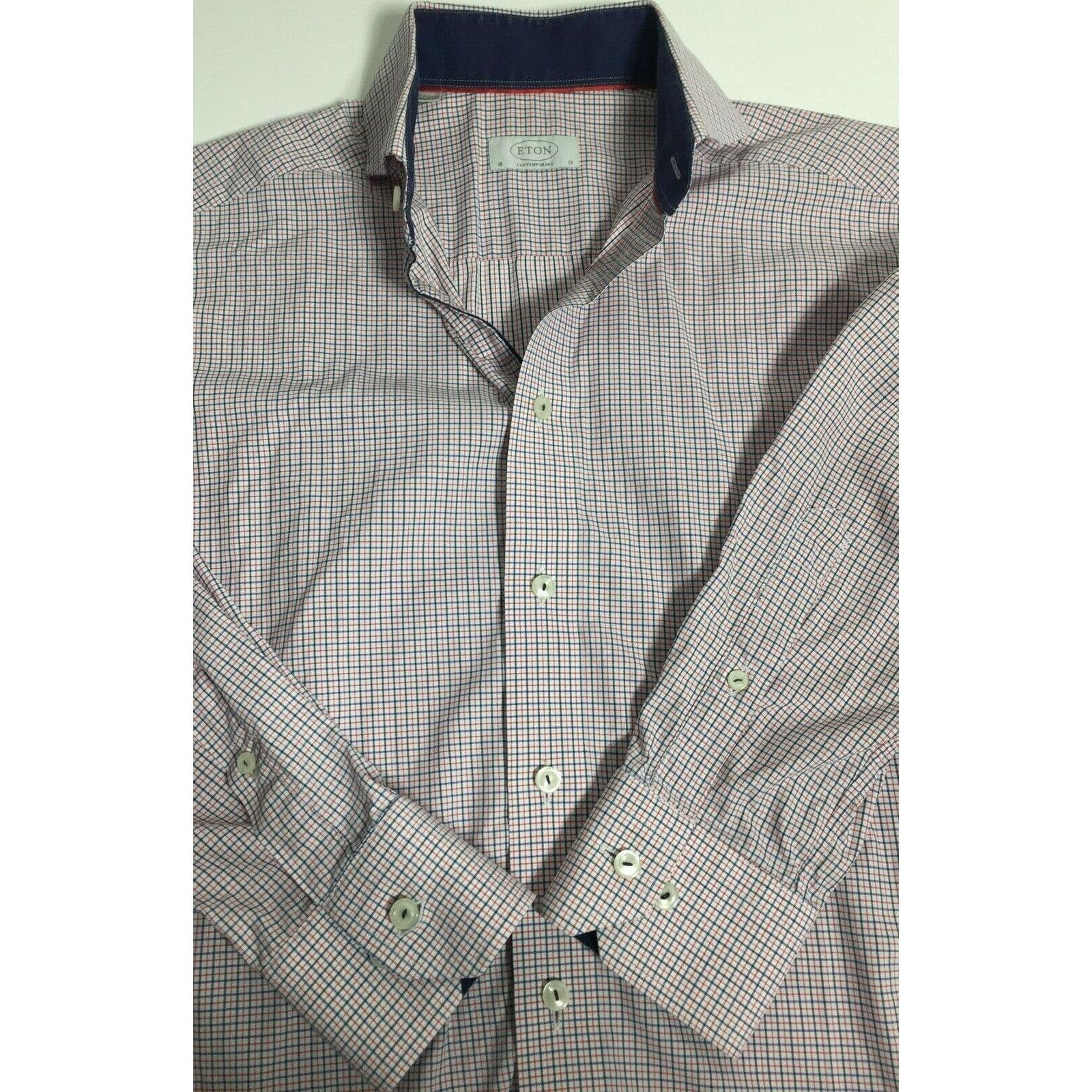 Eton Eton Of Sweden Men's Contemporary Cotton Dress Shirt Size 15 Size US S / EU 44-46 / 1 - 7 Thumbnail