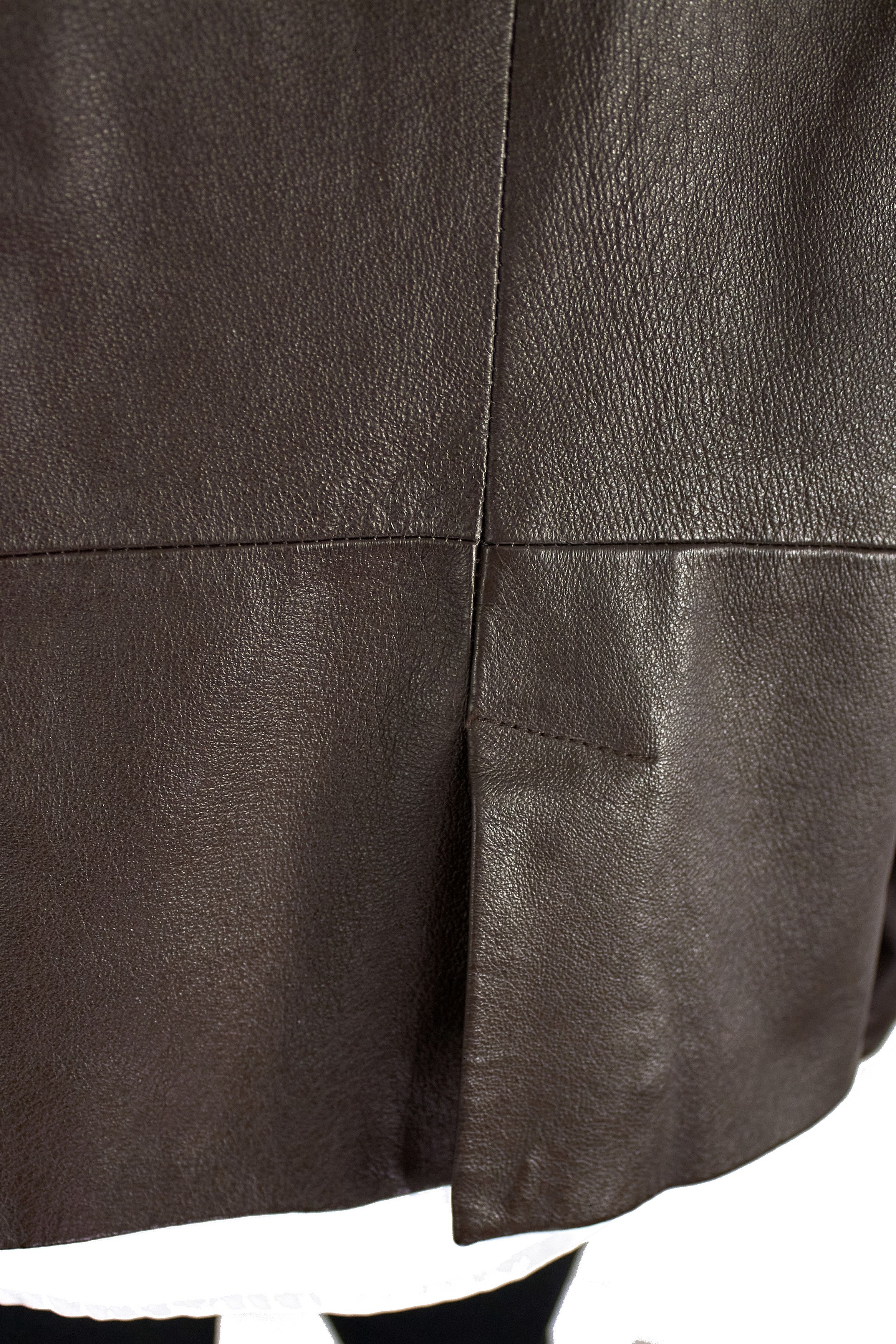 Vintage Vintage Brown Leather Blazer Jacket Made in England Size XL / US 12-14 / IT 48-50 - 11 Thumbnail