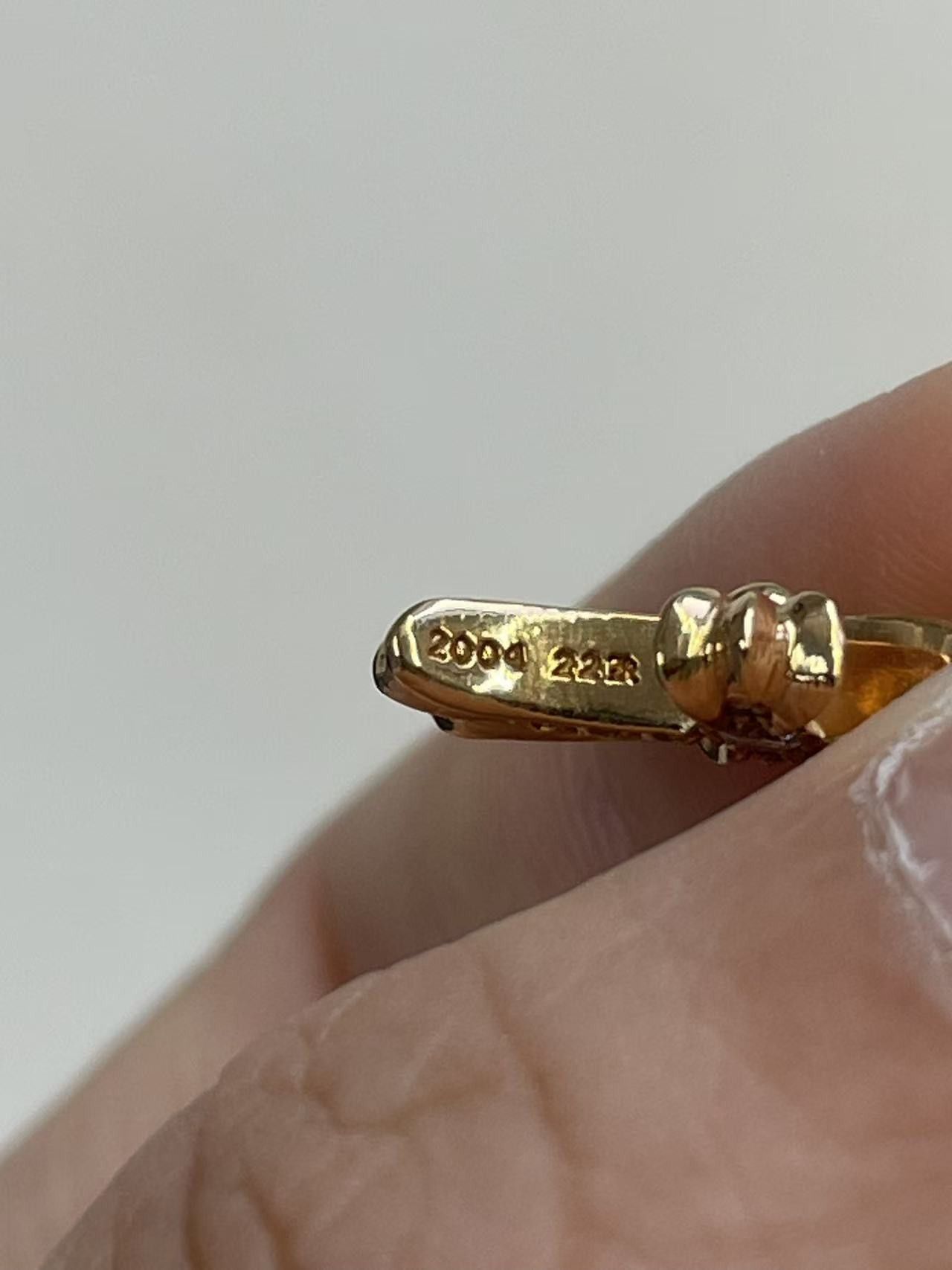 Chrome Hearts Chrome Hearts 22K Gold Diamonds Babyfat Drop Earring Size ONE SIZE - 8 Thumbnail