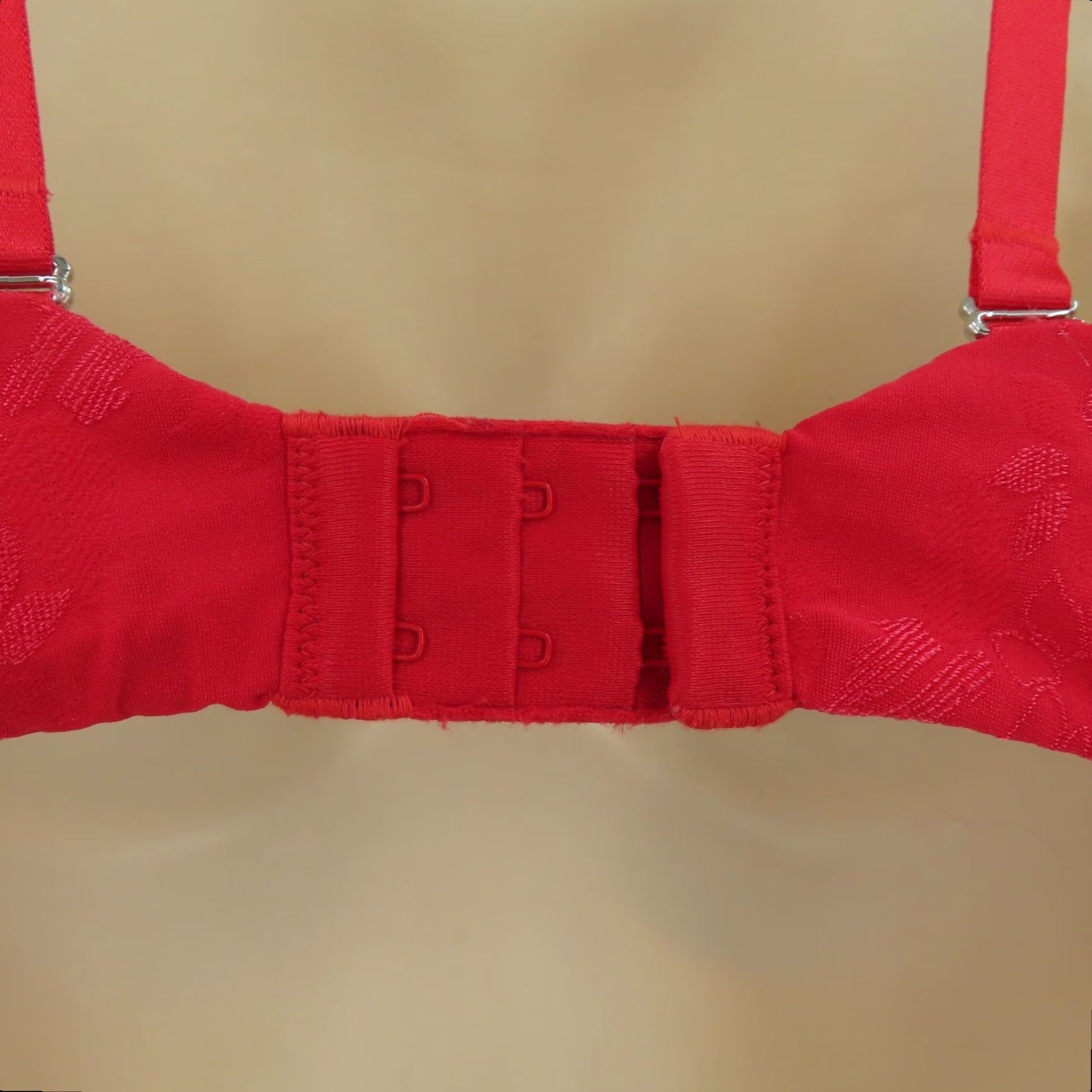 Vintage Lily of France Bra 36C Push Up Underwire Red Floral Pattern 2131101 Women Size ONE SIZE - 6 Thumbnail