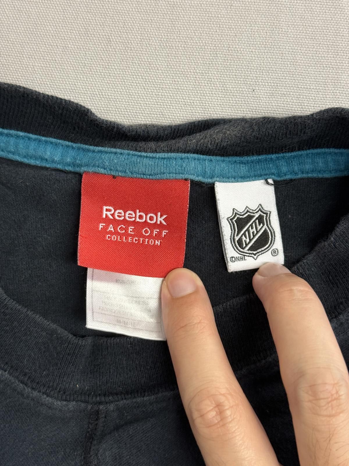 Reebok Vintage NHL San Jose Sharks LS T-shirt Reebok Face Off - M Size US L / EU 52-54 / 3 - 2 Thumbnail