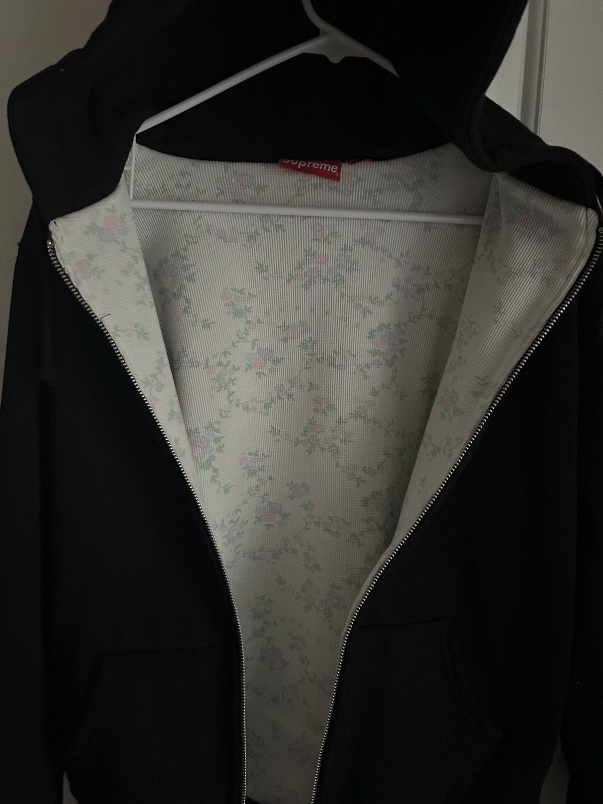 Supreme Supreme FW16 Small Box Logo Floral Zip Up Hoodie Size US S / EU 44-46 / 1 - 3 Thumbnail