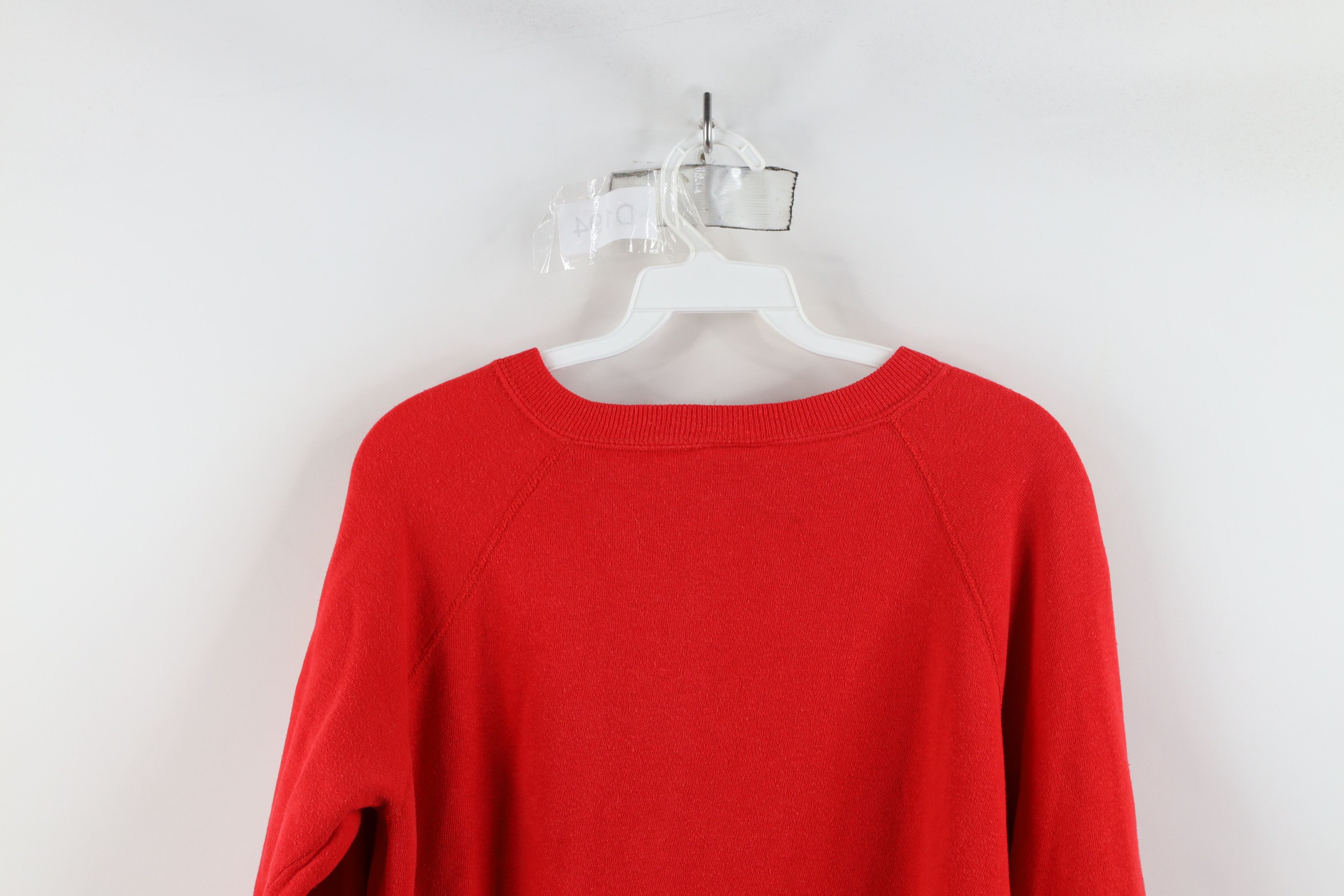 Vintage Vintage 80s Streetwear Bear Crewneck Sweatshirt Red USA Size M / US 6-8 / IT 42-44 - 13 Thumbnail