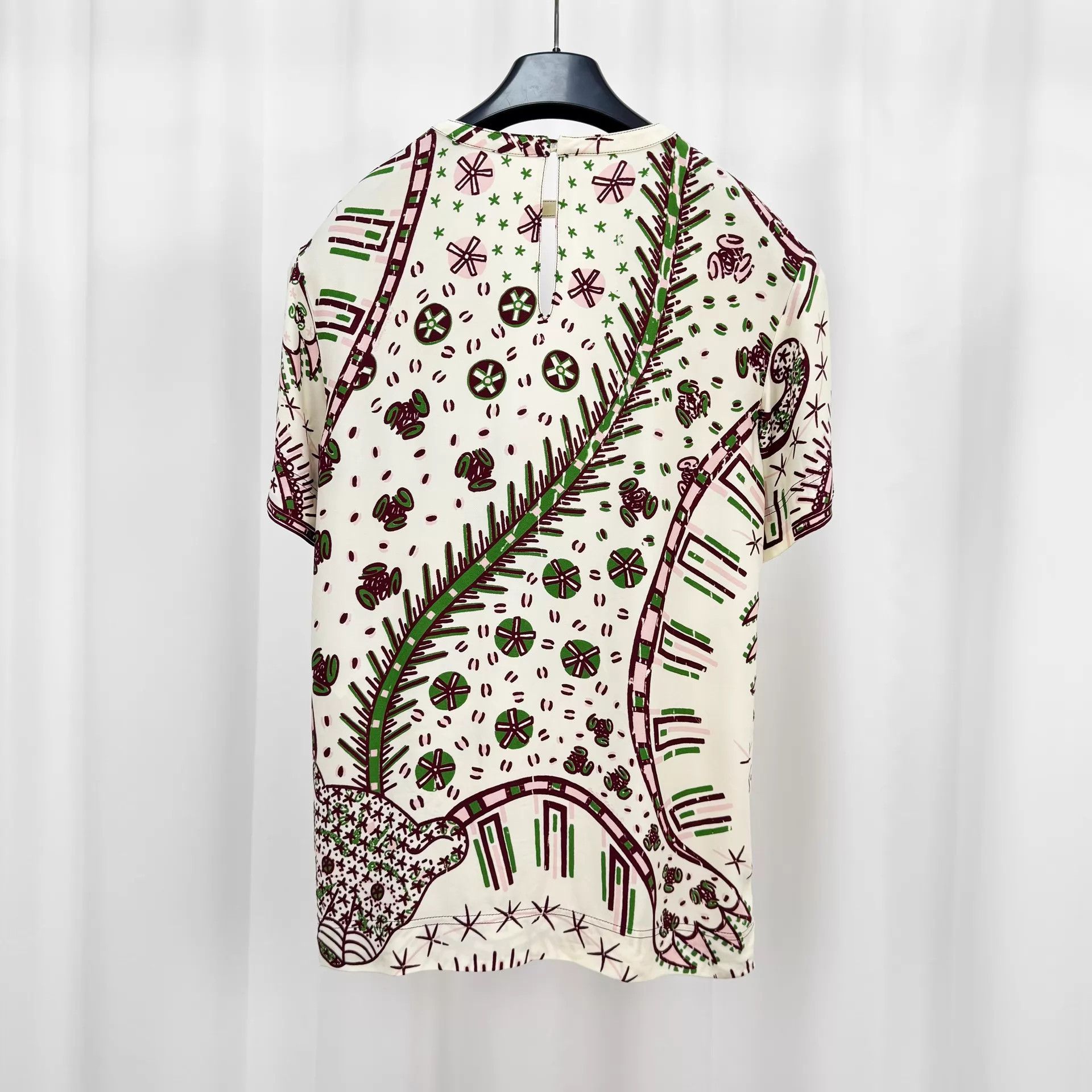 Valentino Valentino Floral Silk SS Shirt 38 New Size XS / US 0-2 / IT 36-38 - 2 Thumbnail