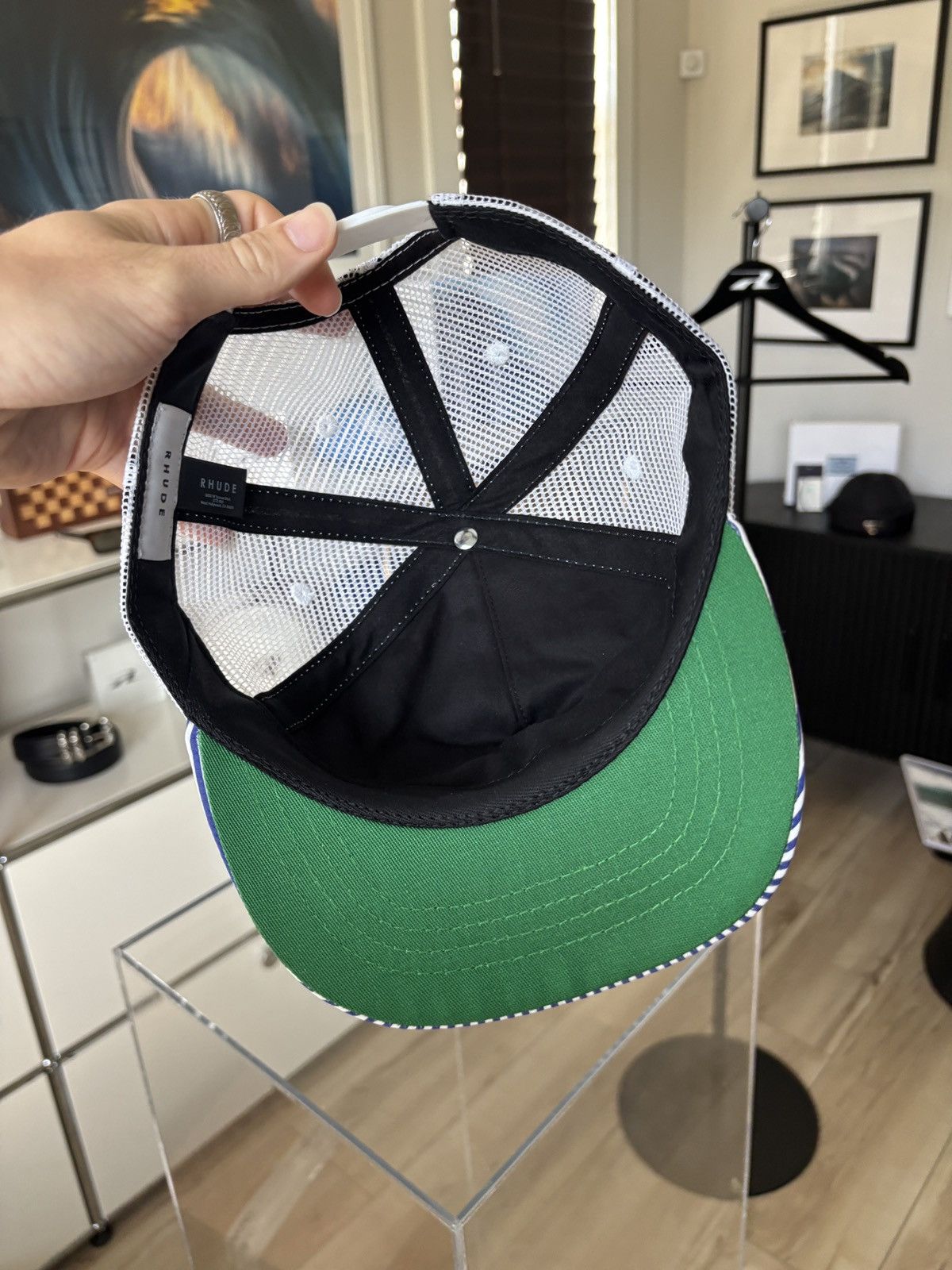 Rhude RHUDE | STRIPED TOBACCO PATCH HAT Size ONE SIZE - 6 Thumbnail