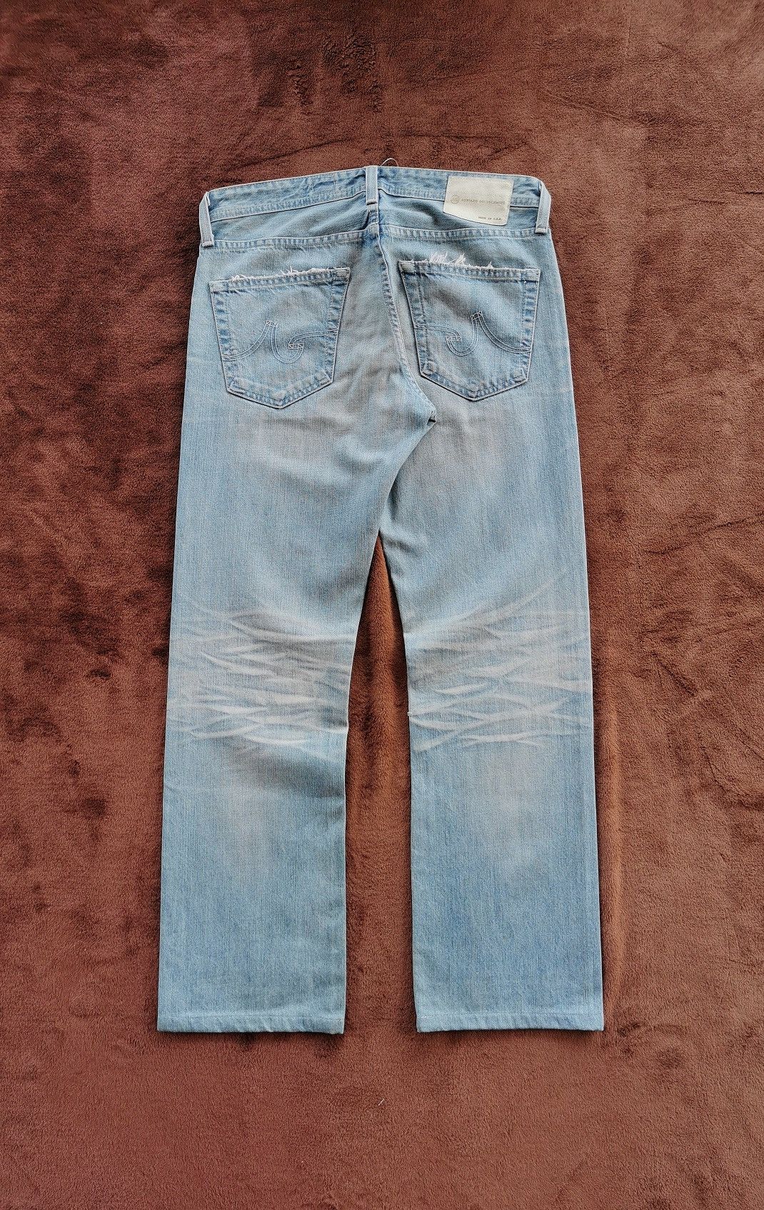 AG Adriano Goldschmied Adriano Goldschmied Tambourine Straight Leg Jeans Size US 32 / EU 48 - 6 Thumbnail