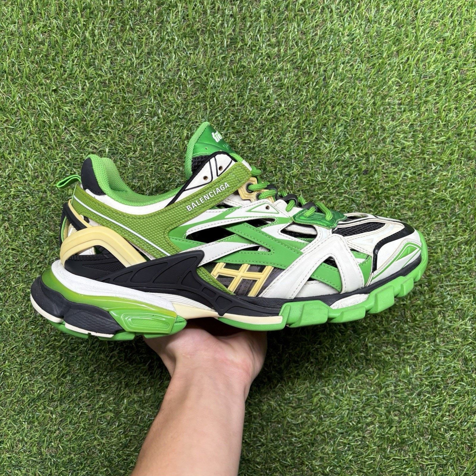 Balenciaga Balenciaga Track 2 Trainer ' White Green ' | GREAT COND! Size US 10 / EU 43 - 2 Thumbnail