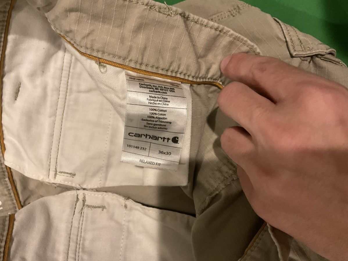 Carhartt × Vintage Vintage Tan Carhartt cargo pants Size US 36 / EU 52 - 3 Thumbnail