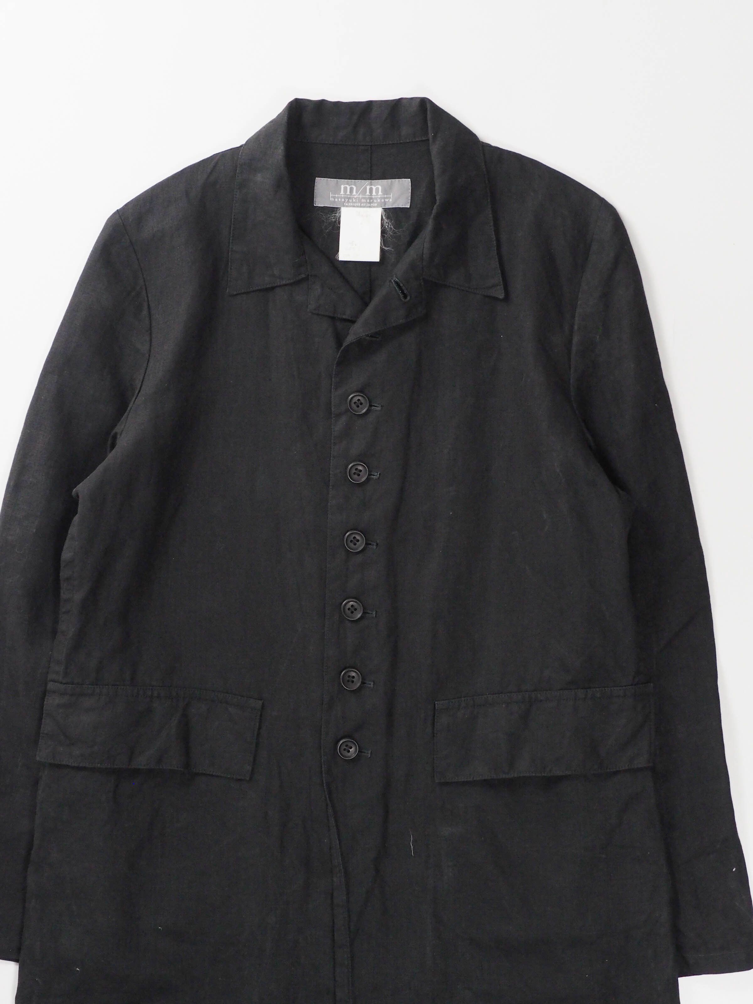 Japanese Brand m/m by Masayuki Marukawa Long Linen Coat Size M / US 6-8 / IT 42-44 - 2 Thumbnail