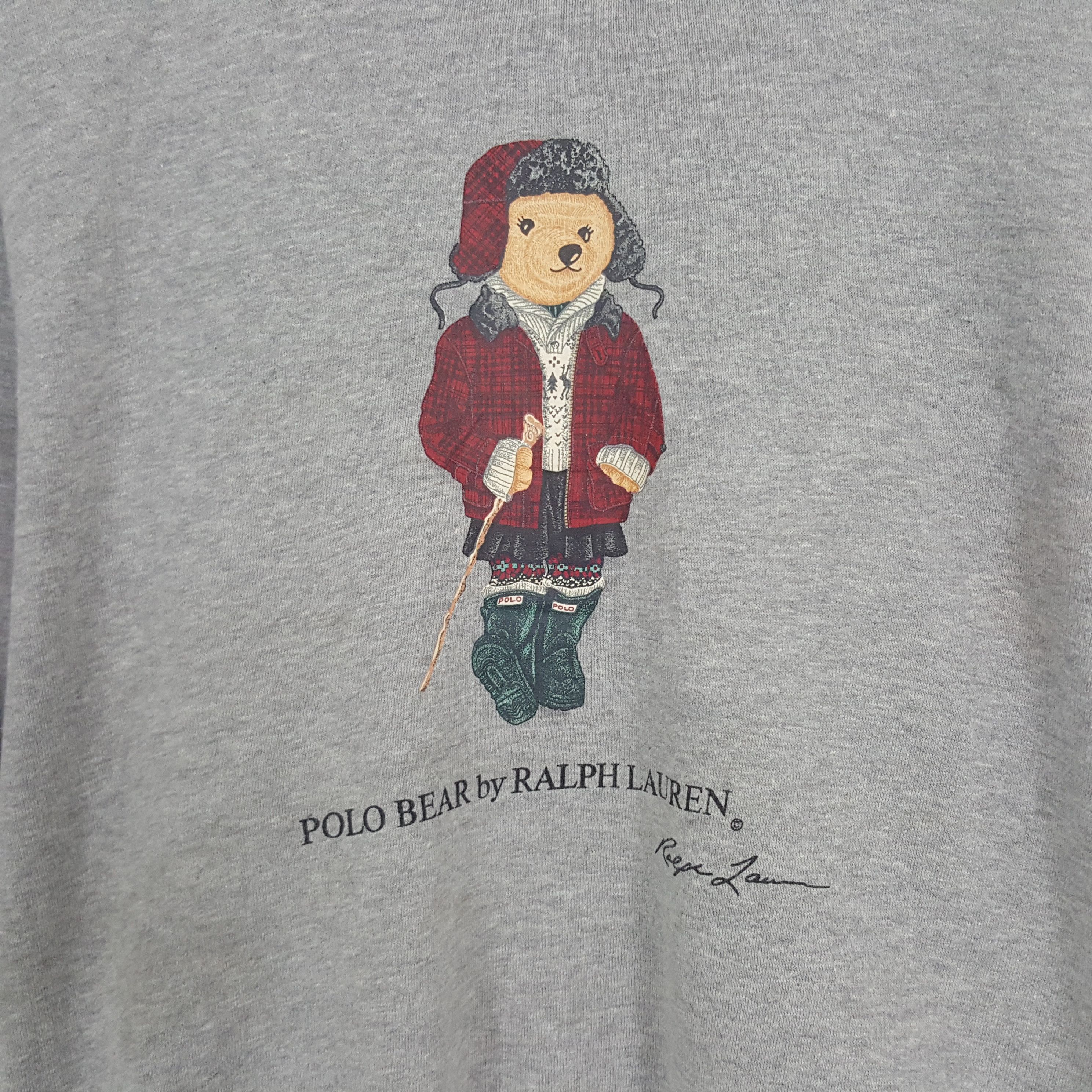 Polo Ralph Lauren × Vintage Vintage Polo Bear by Ralph Lauren Sweatshirt Size US S / EU 44-46 / 1 - 2 Thumbnail