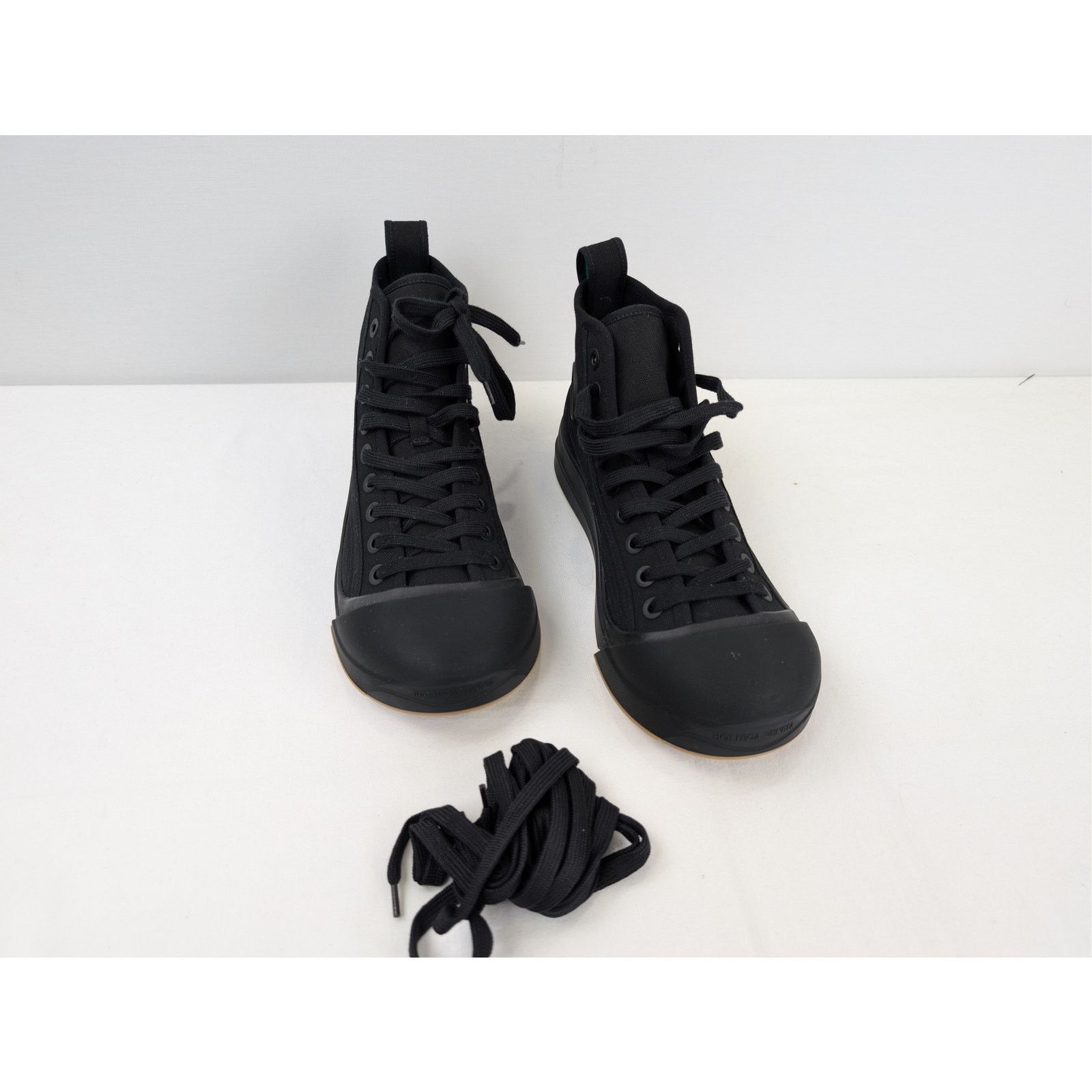 Bottega Veneta o1rshd1 Canvas Vulcan Sneaker in Black Size US 9 / EU 42 - 6 Thumbnail