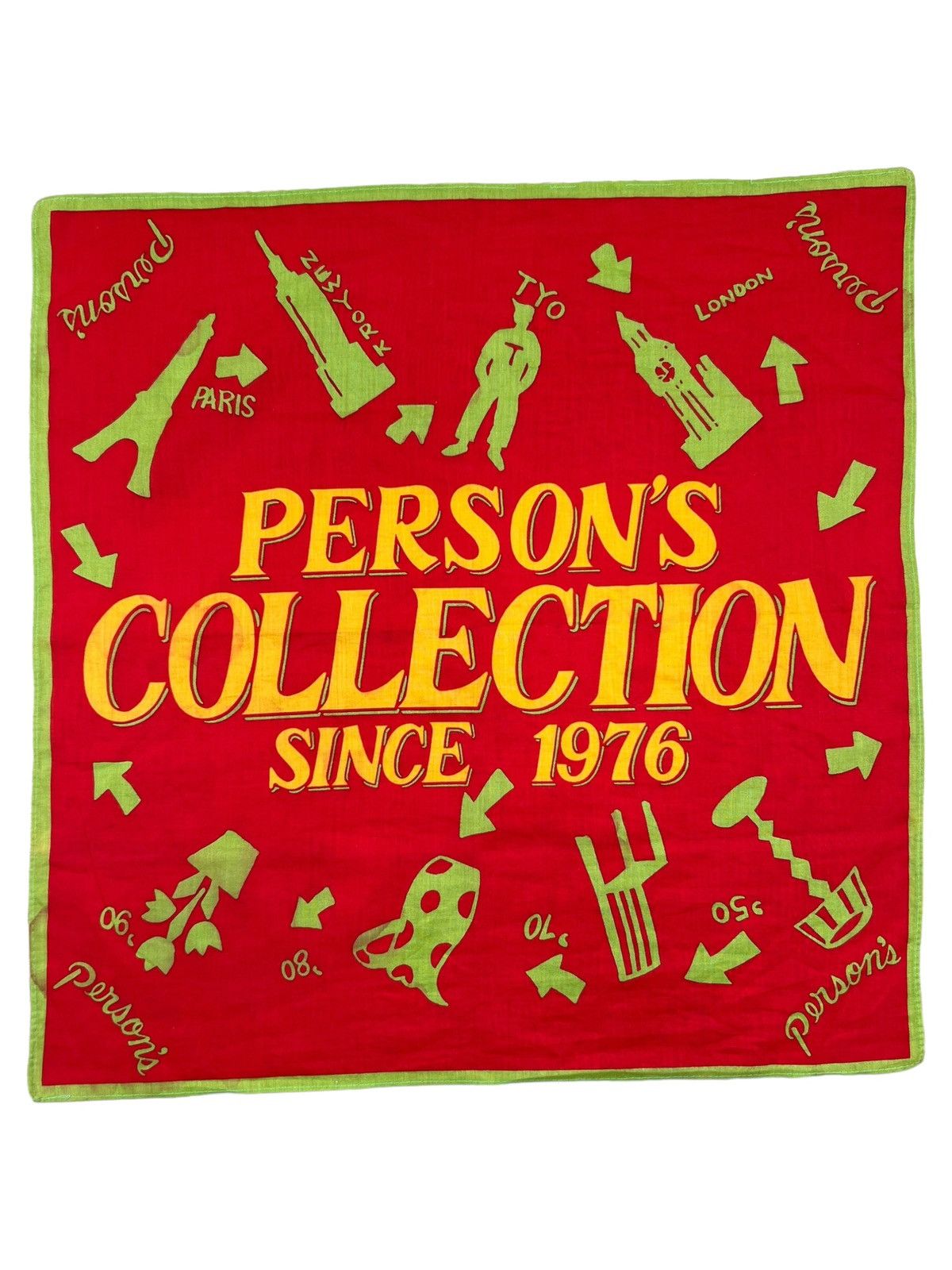 PERSON'S Person’s Handkerchief Neckerchief Bandana Pocketsquare Size ONE SIZE - 2 Thumbnail