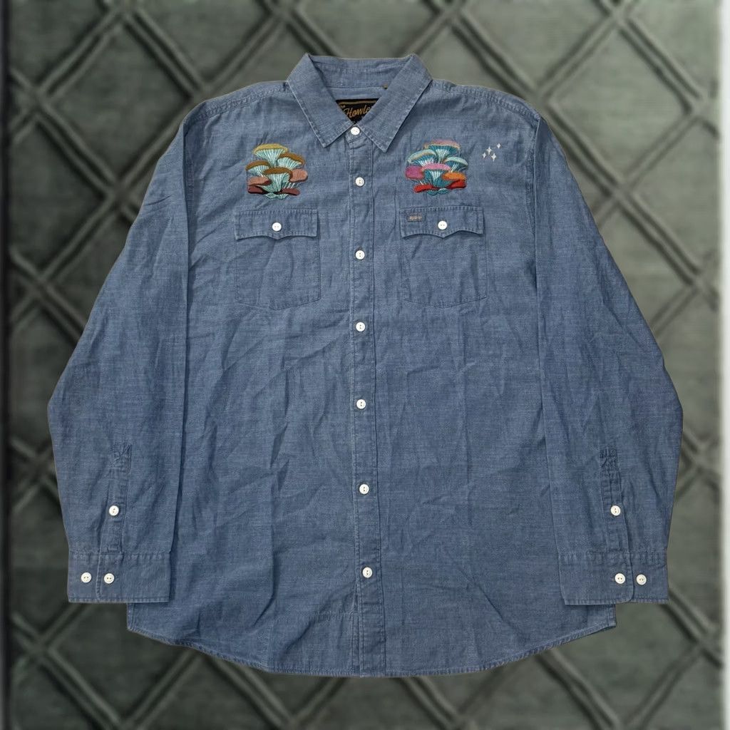 Howler Brothers Howler Brothers Novato Shirt XL Blue Embroidered Mutations: Sauerkraut Fort Lonesome Western 70s Mens Size US XL / EU 56 / 4 - 1 Thumbnail