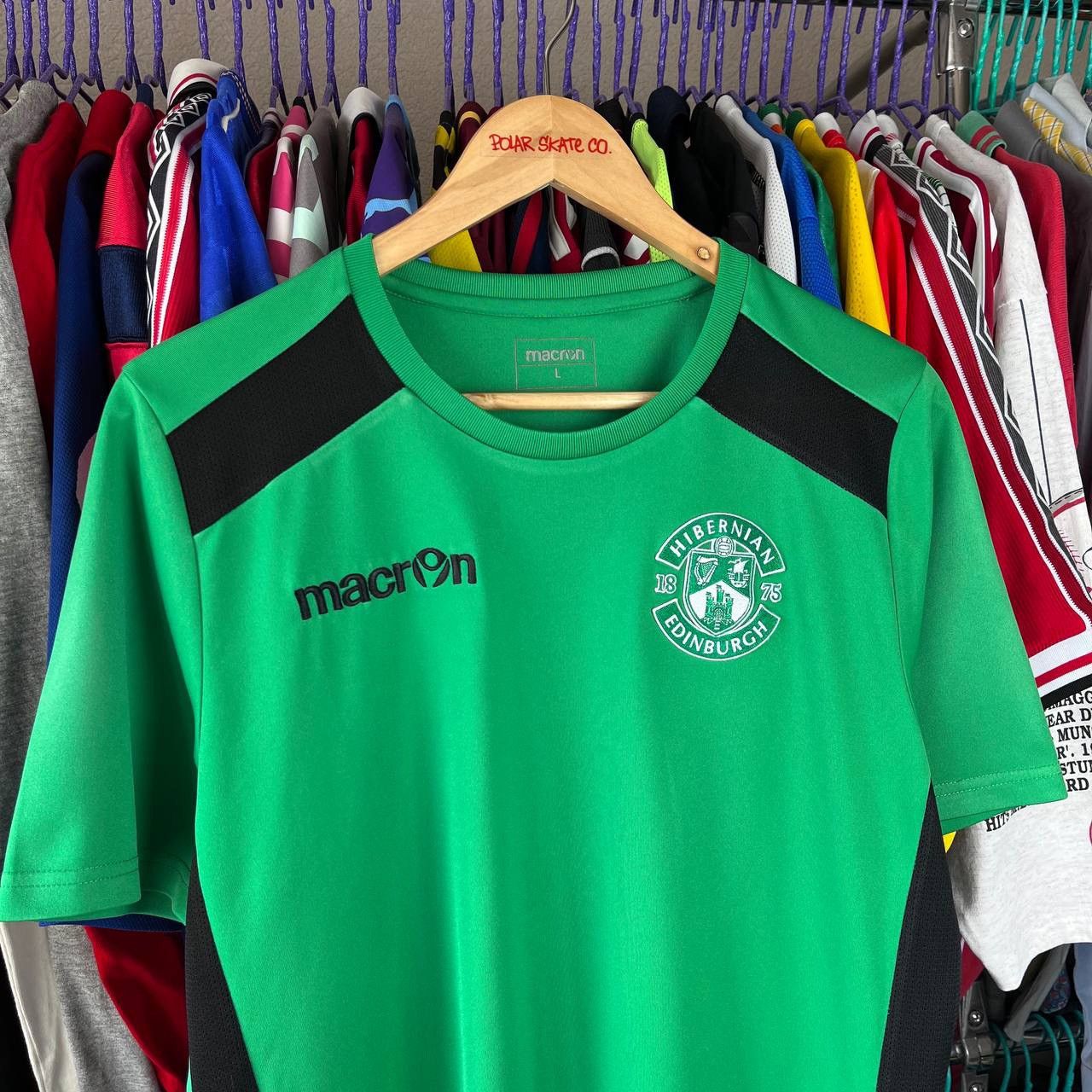 Vintage FC Hibernian Edinburgh 2018/2019 Football Soccer Jersey Size US L / EU 52-54 / 3 - 1 Thumbnail