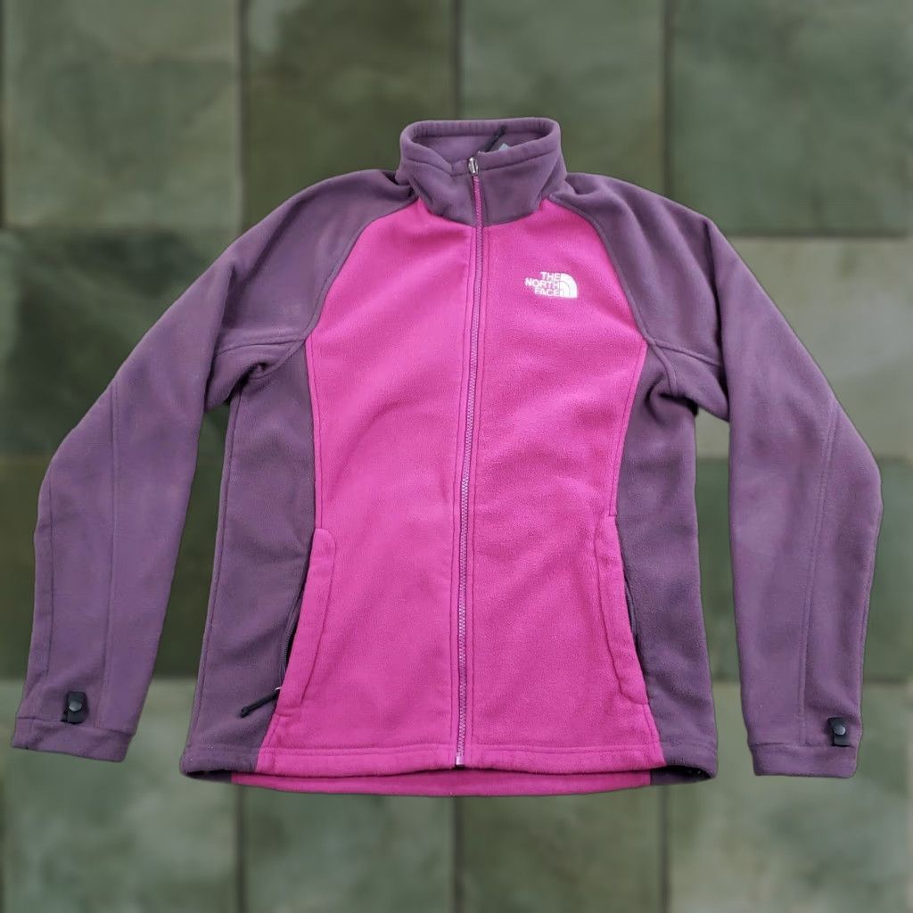 The North Face The North Face Jacket Womens Medium Pink Purple Fleece Full Zip Hiking Outdoors Size M / US 6-8 / IT 42-44 - 1 Thumbnail