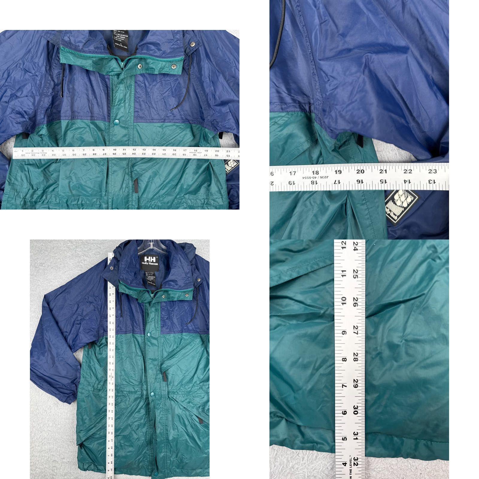 Helly Hansen Helly Hansen Jacket Womens Small Blue Green Waterproof Breathable Hood Rain Wind Full Zip Size S / US 4 / IT 40 - 8 Thumbnail