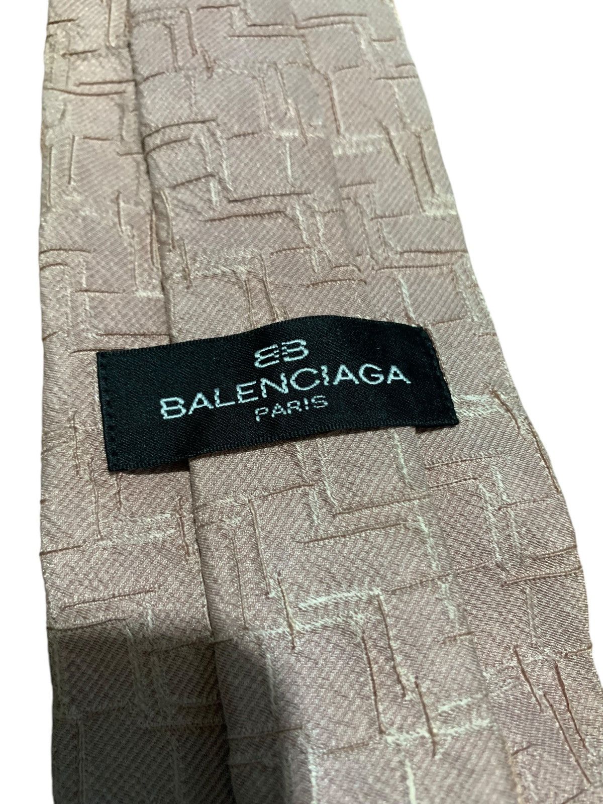 Balenciaga Vintage Balenciaga cable circuit pattern silk neck tie Size ONE SIZE - 6 Thumbnail