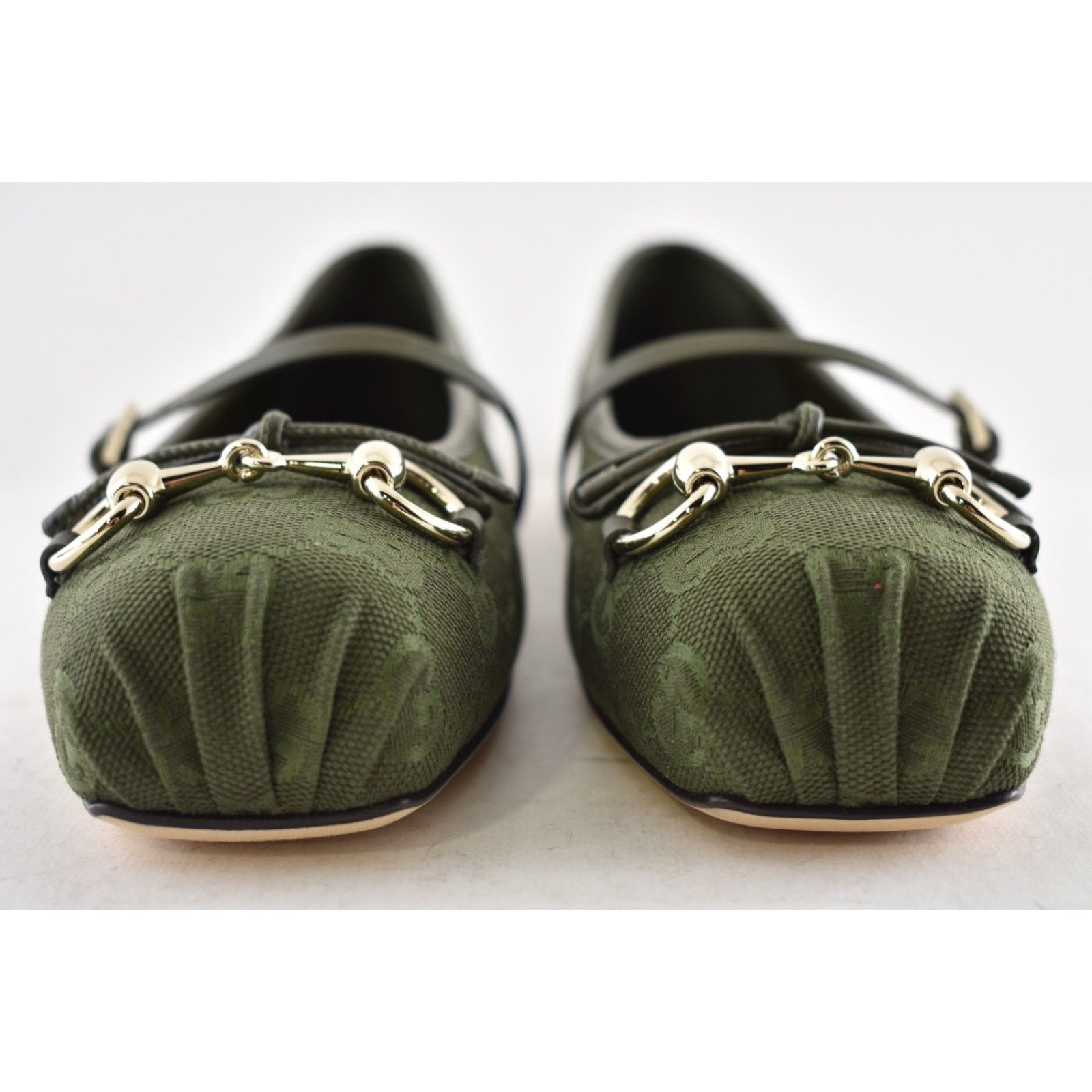 Gucci Gucci Green Horsebit Maryjane Ballerina Ballet Flat 37 Size US 7 / IT 37 - 9 Thumbnail
