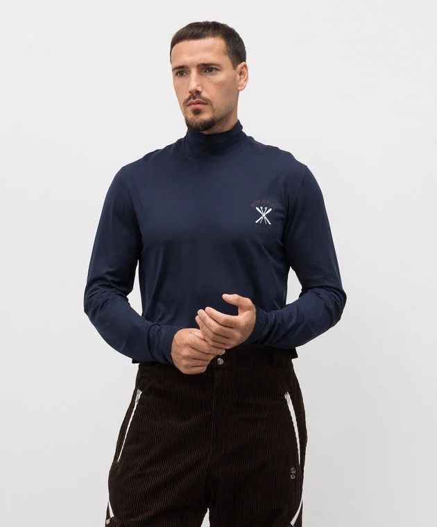 Brunello Cucinelli o1y0526 Crewneck T-Shirt in Navy Blue Size US S / EU 44-46 / 1 - 3 Thumbnail