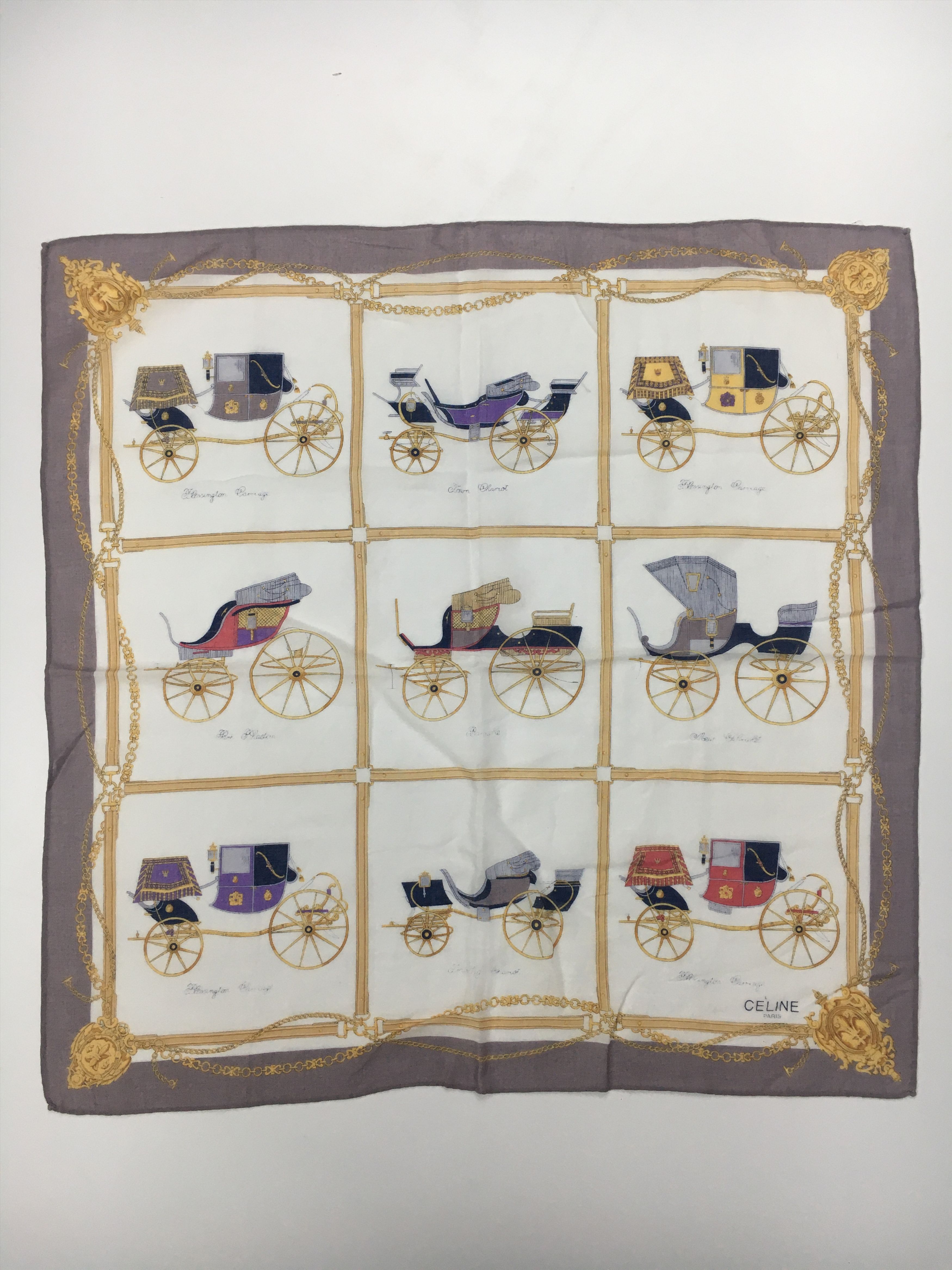 Celine Celine Handkerchief / Bandana / Neckerchief HKC0116 Size ONE SIZE - 3 Thumbnail