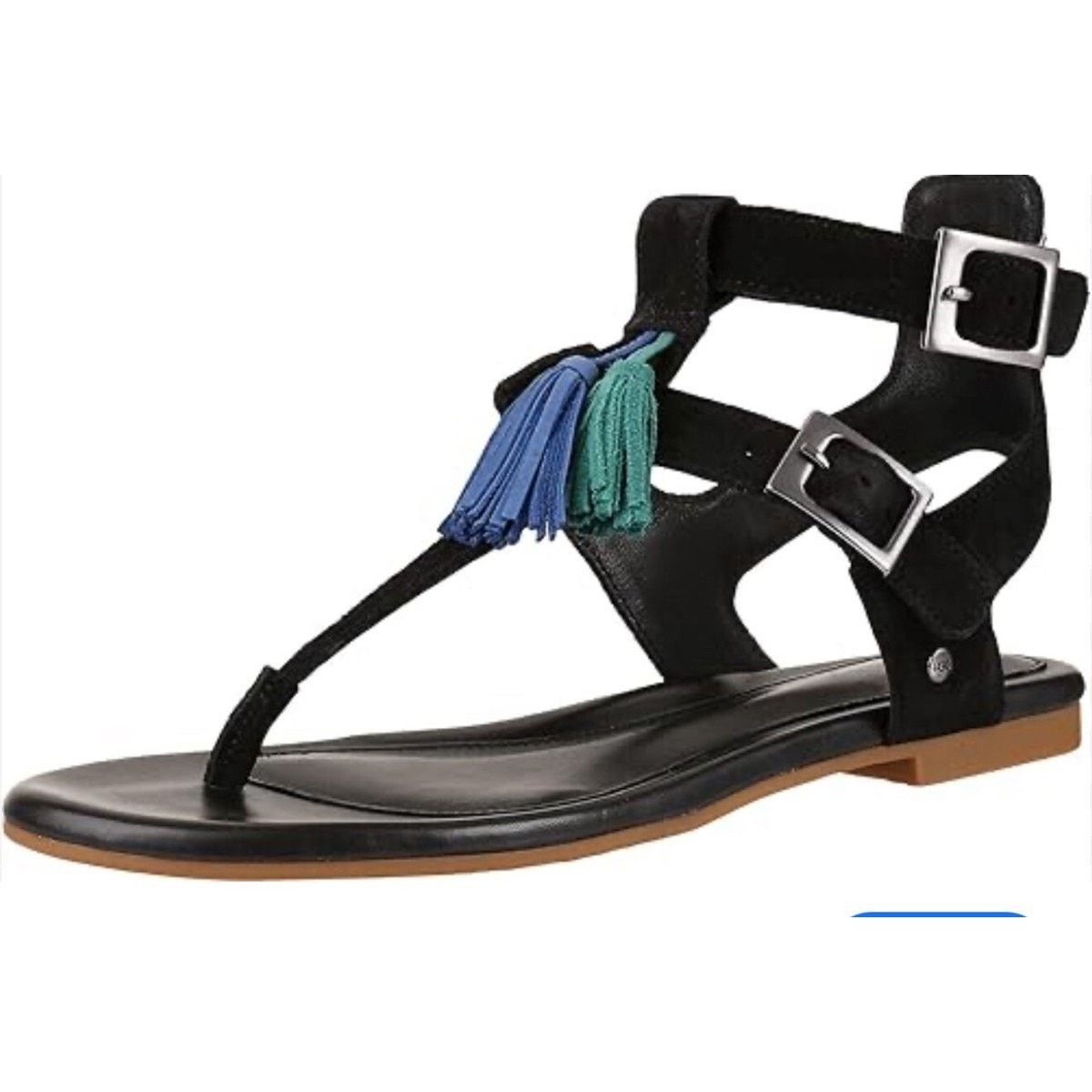 Ugg UGG Lecia Black Leather Ankle Wrap Sandal Size 9 Size US 9 / IT 39 - 11 Thumbnail