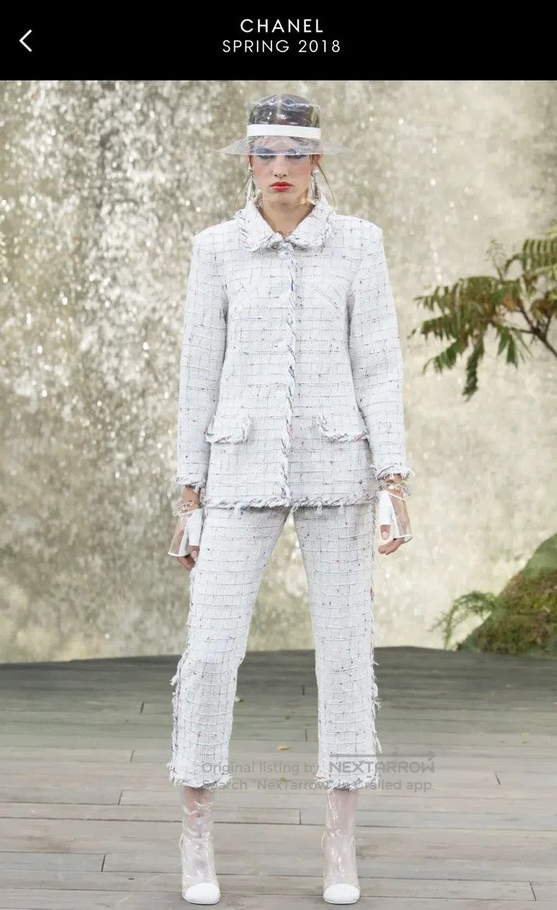 Chanel Chanel Waterfall Series Plaid Tweed Coat Size XS / US 0-2 / IT 36-38 - 6 Thumbnail