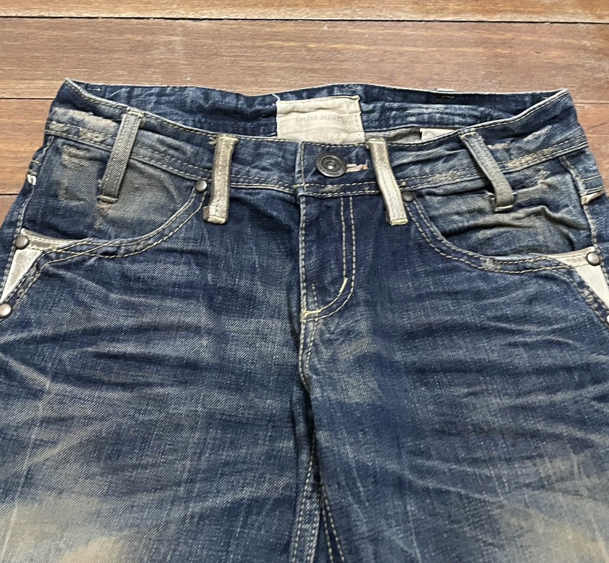 Rare Design Vintage Japanese Brand Lolita Flared Jeans 1990s