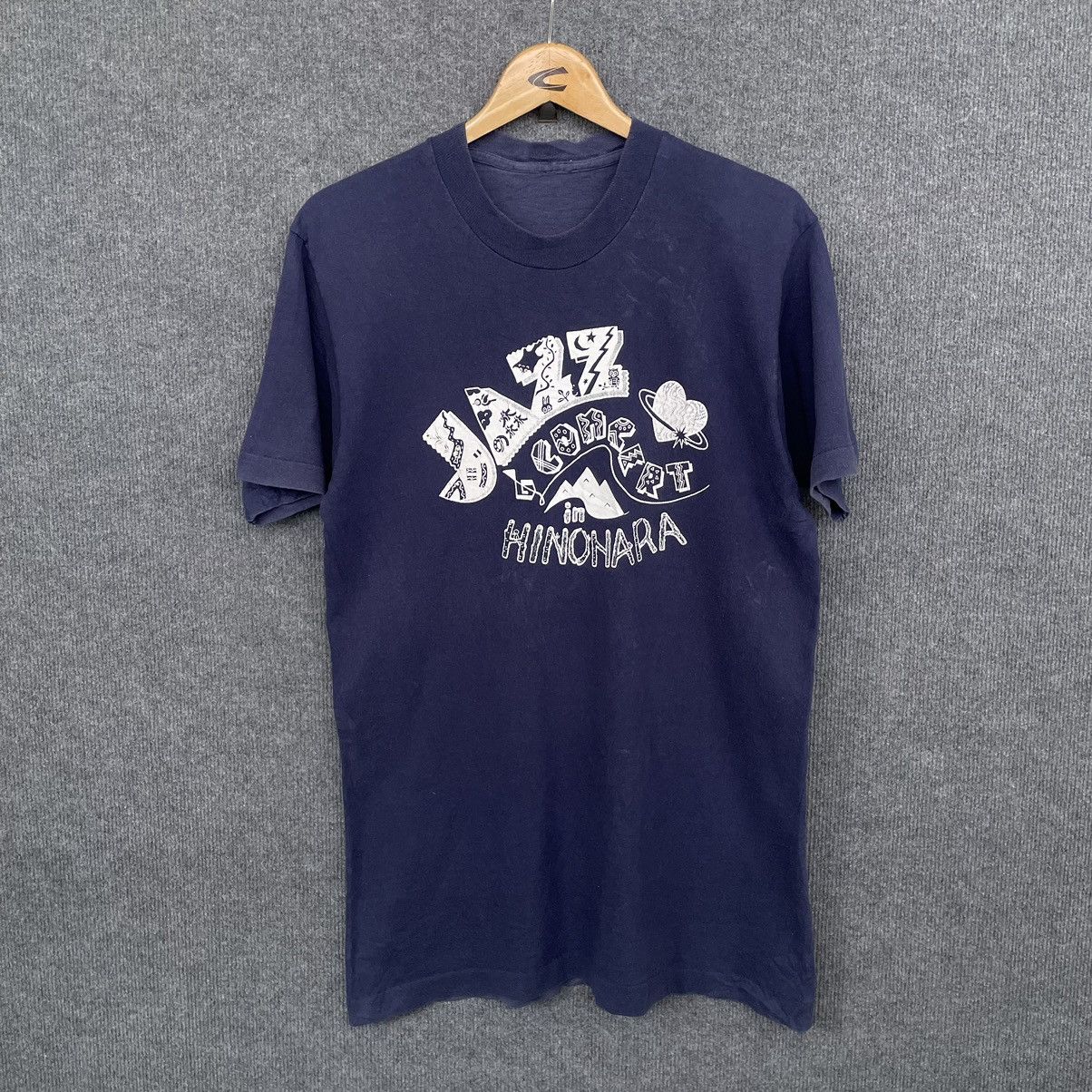 Band Tees × Vintage Vintage 1990s Jazz Concert In Hinohara Music T Shirt Size US M / EU 48-50 / 2 - 1 Thumbnail