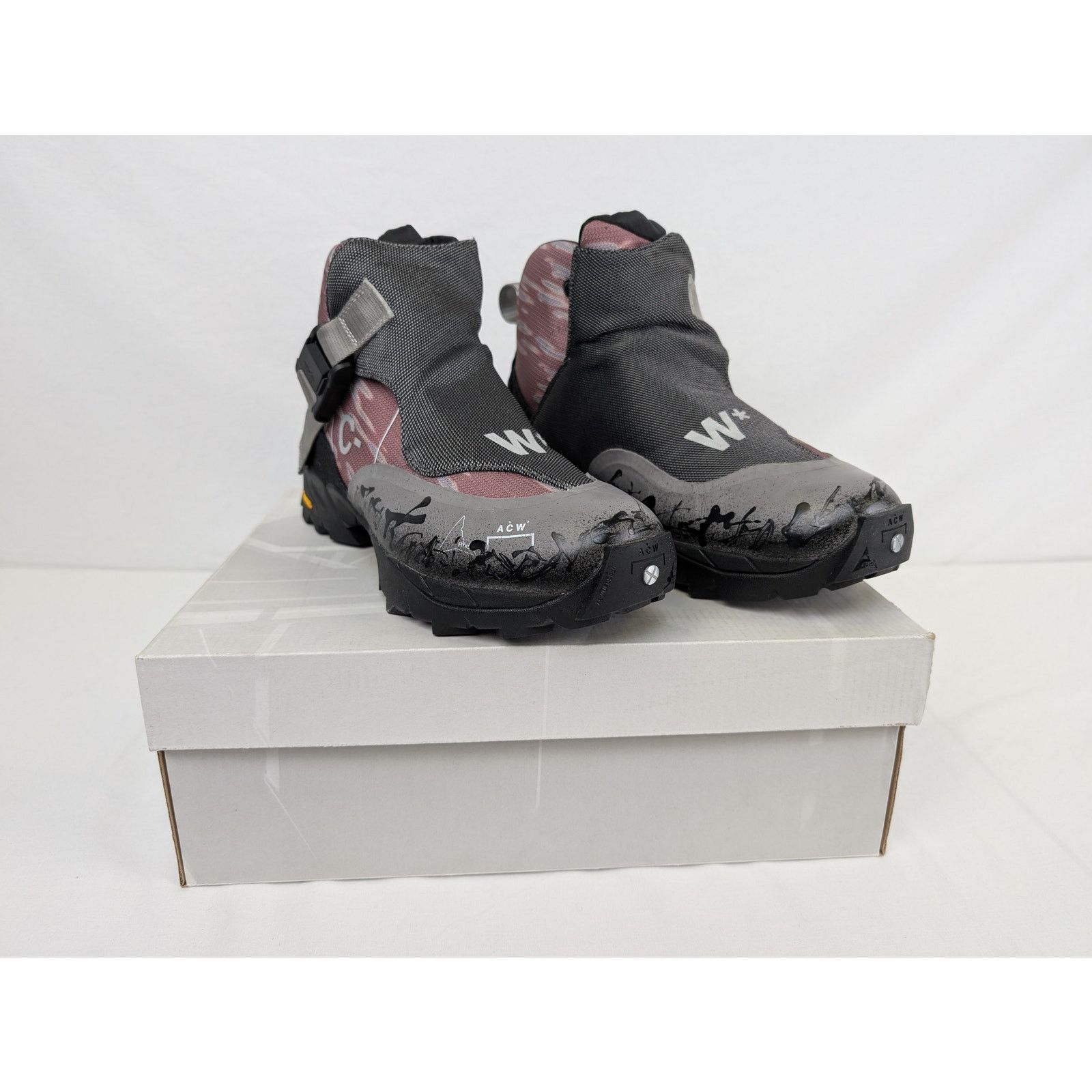A-COLD-WALL* × ROA o1rshd1 Andreas Buckle ACW Boots in Burnt Red/Black Size US 10 / EU 43 - 17 Thumbnail
