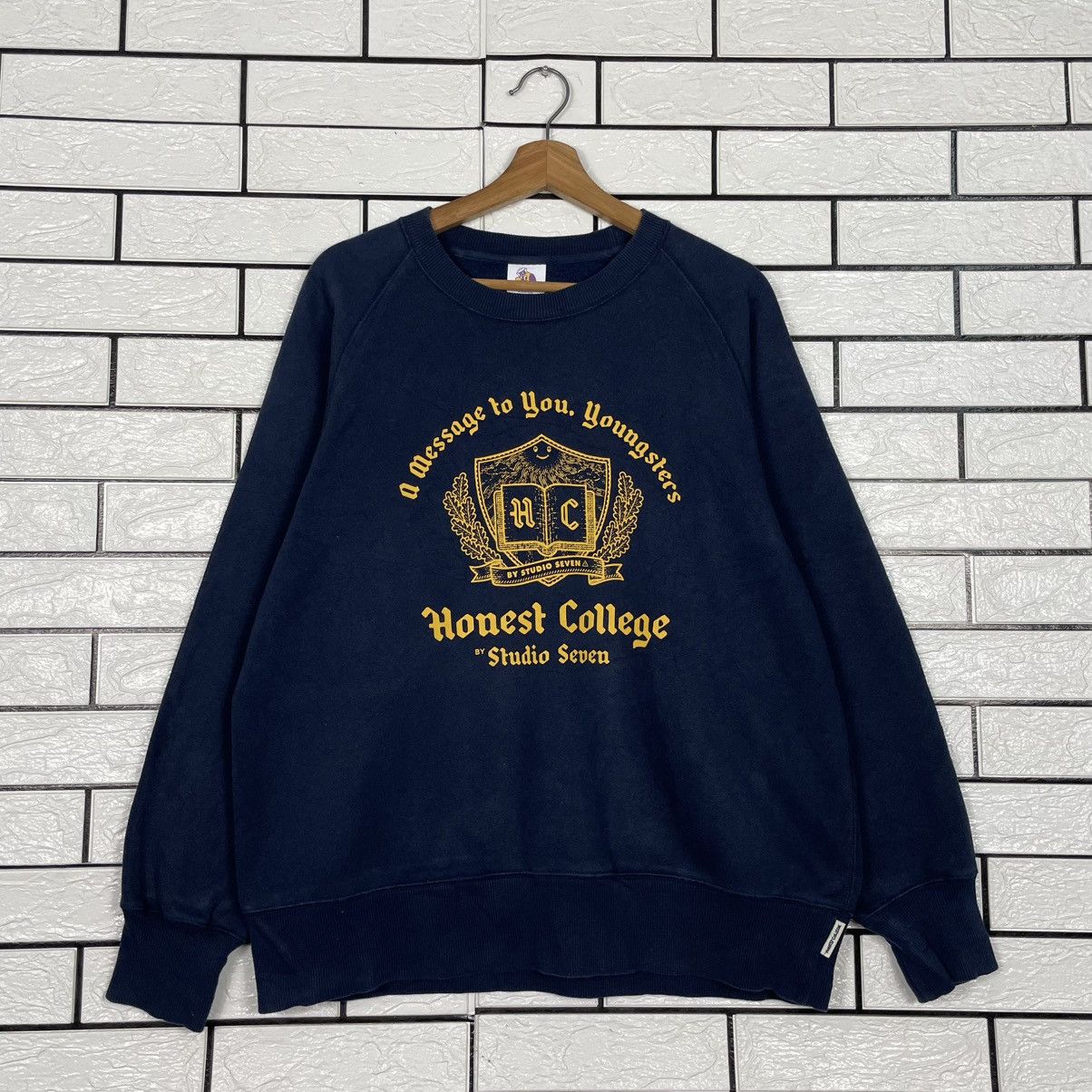 Japanese Brand Honest College By Studio Seven Crewneck Sweatshirt Size US M / EU 48-50 / 2 - 1 Thumbnail