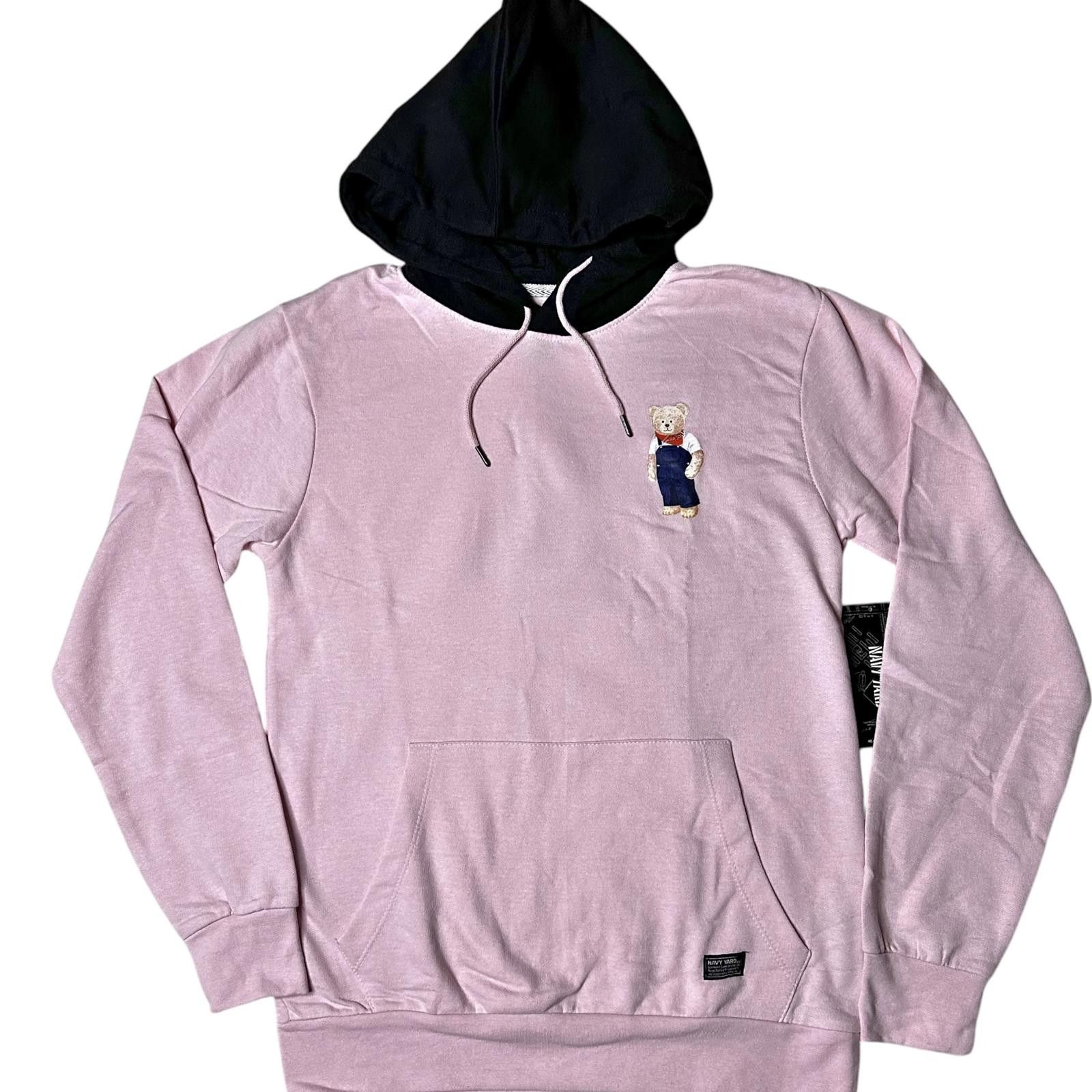 Designer NWT Navy Yard Pink Teddy Bear Pullover Hoodie Men’s M Size US M / EU 48-50 / 2 - 1 Thumbnail