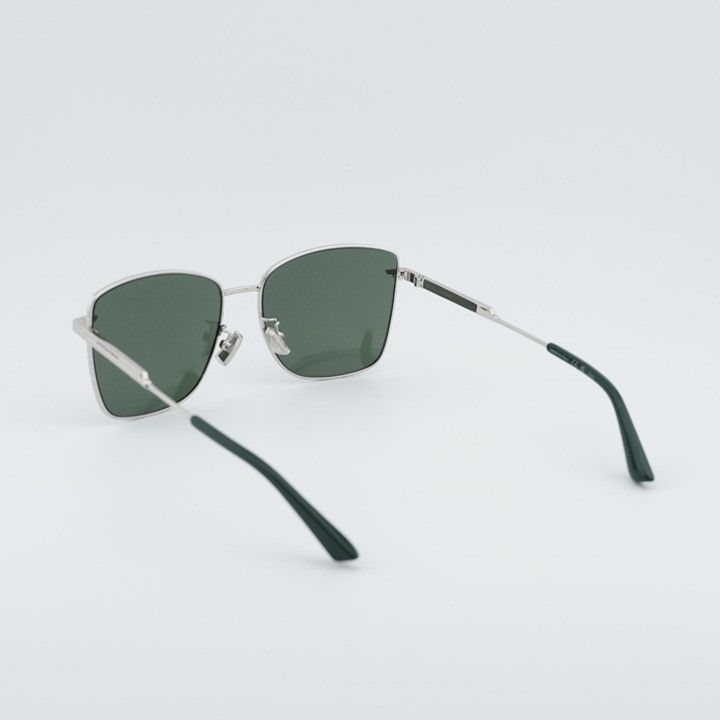 Bottega Veneta Bottega Veneta BV1237S 003 Sunglasses Silver Square Frame Size ONE SIZE - 11 Thumbnail