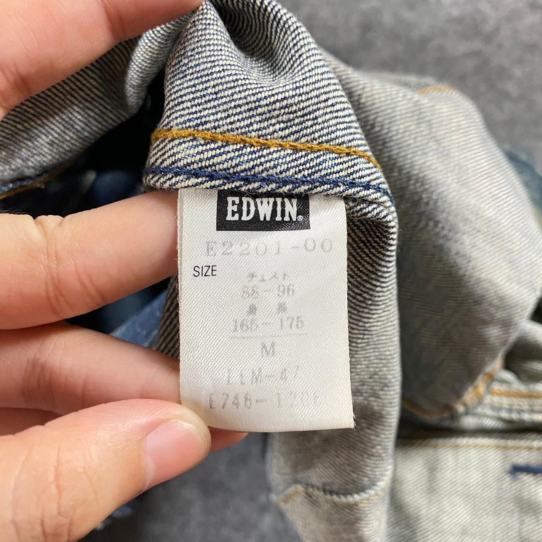Japanese Brand Vintage Efuction Edwin Denim Jacket Size US M / EU 48-50 / 2 - 10 Thumbnail