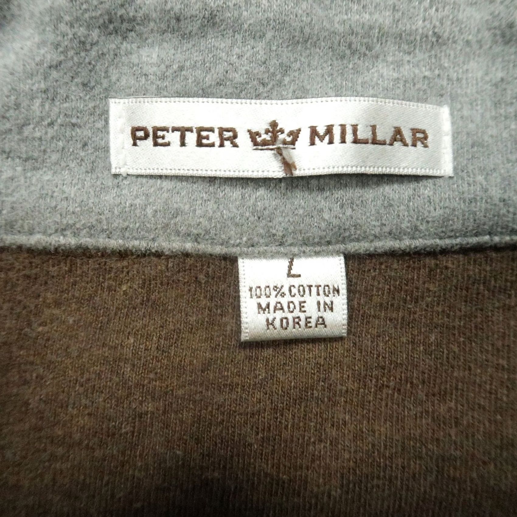 Peter Millar Peter Millar Sweater Mens Large Brown Quarter Zip Pullover Jumper Size US L / EU 52-54 / 3 - 4 Thumbnail