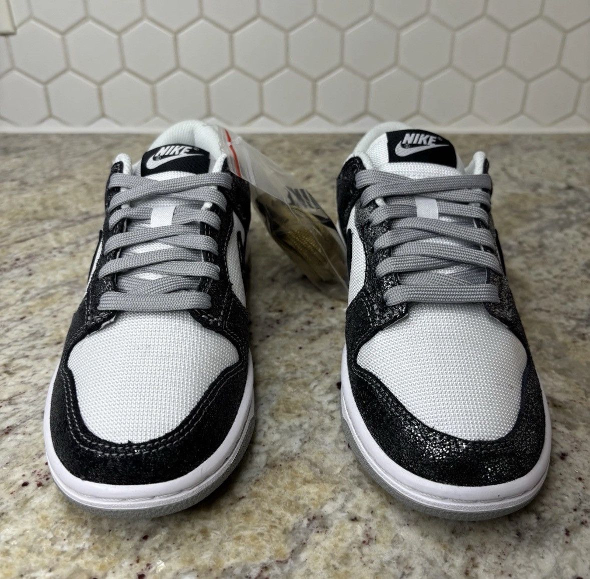 Nike Size 6W/4.5M-NEW Nike Dunk Low Golden Gals Metallic Silver Size US 6 / IT 36 - 4 Thumbnail