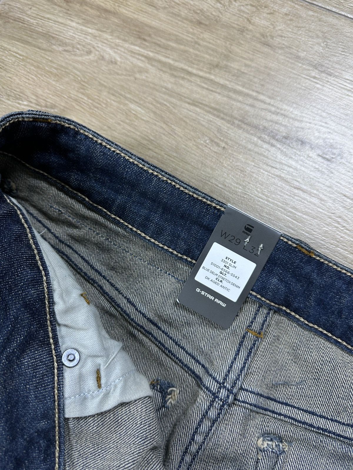 G-Star NEW🏷️ G-Star Raw 3301 Slim Denim Jeans Size US 29 - 5 Thumbnail
