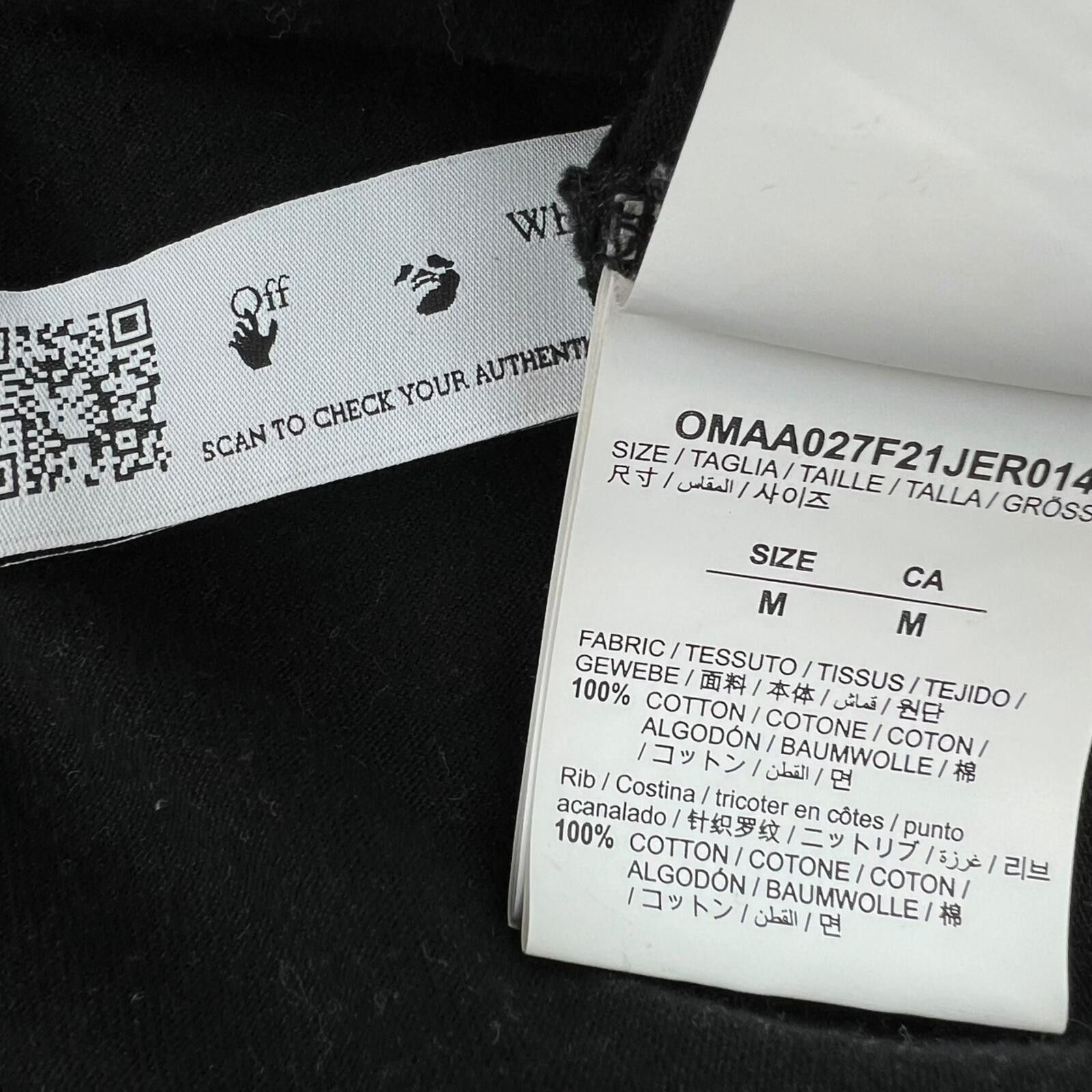 Off-White Off-White Yellow Caravaggio Black T Shirt Size US M / EU 48-50 / 2 - 5 Thumbnail
